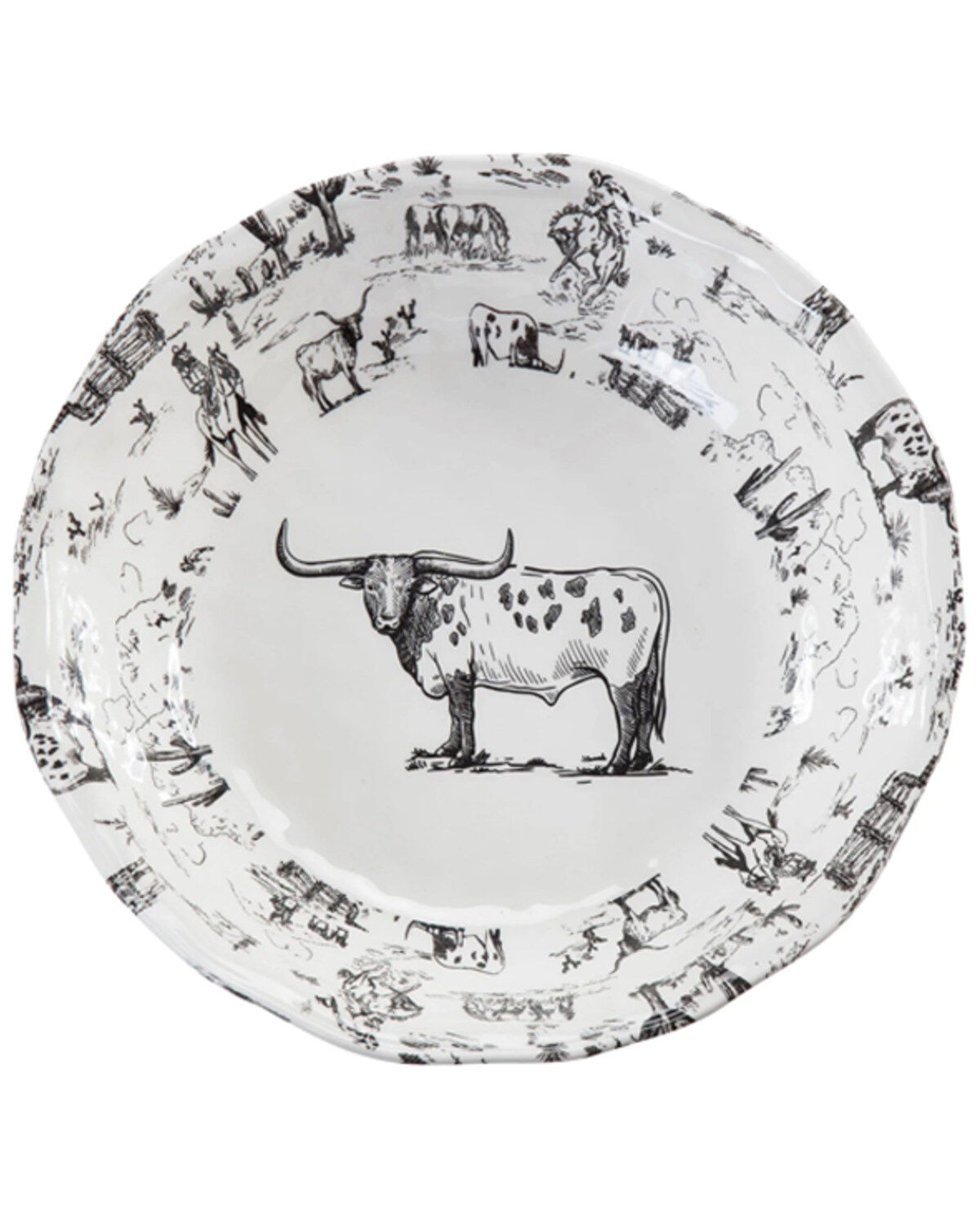 HiEnd Accents 14-Piece Ranch Life Melamine Dinnerware Set