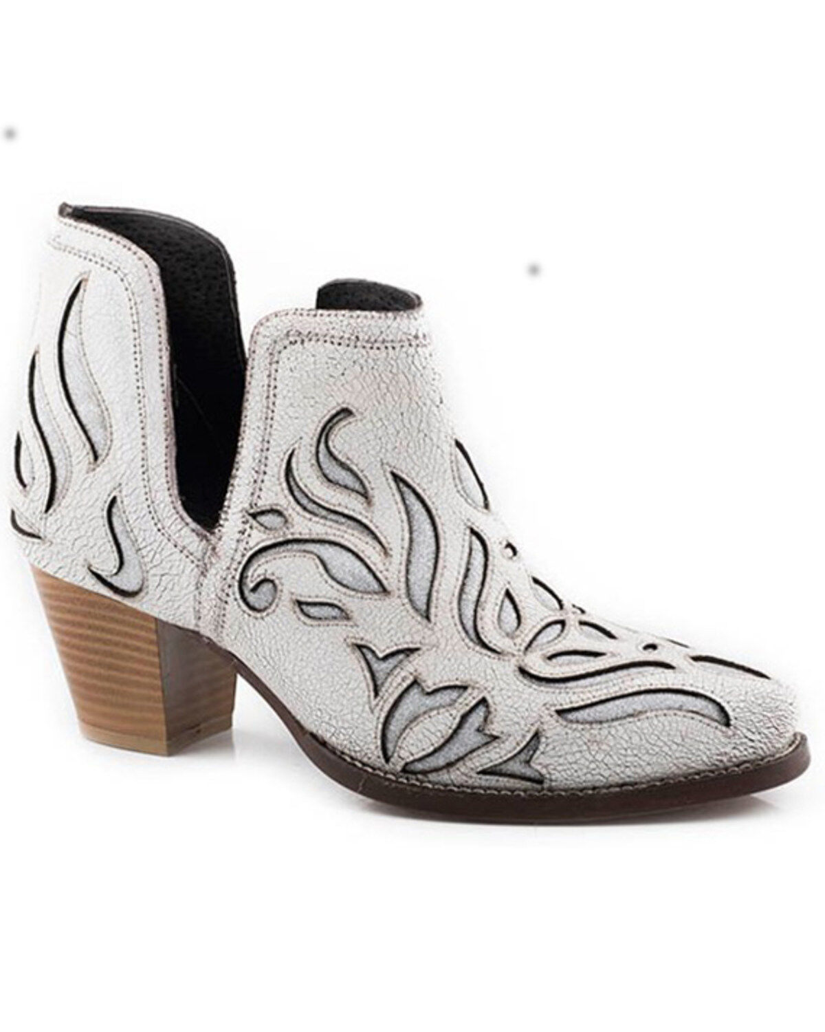 Roper Women's Rowdy Glitz Underlay Western Fashion Booties - Snip Toe