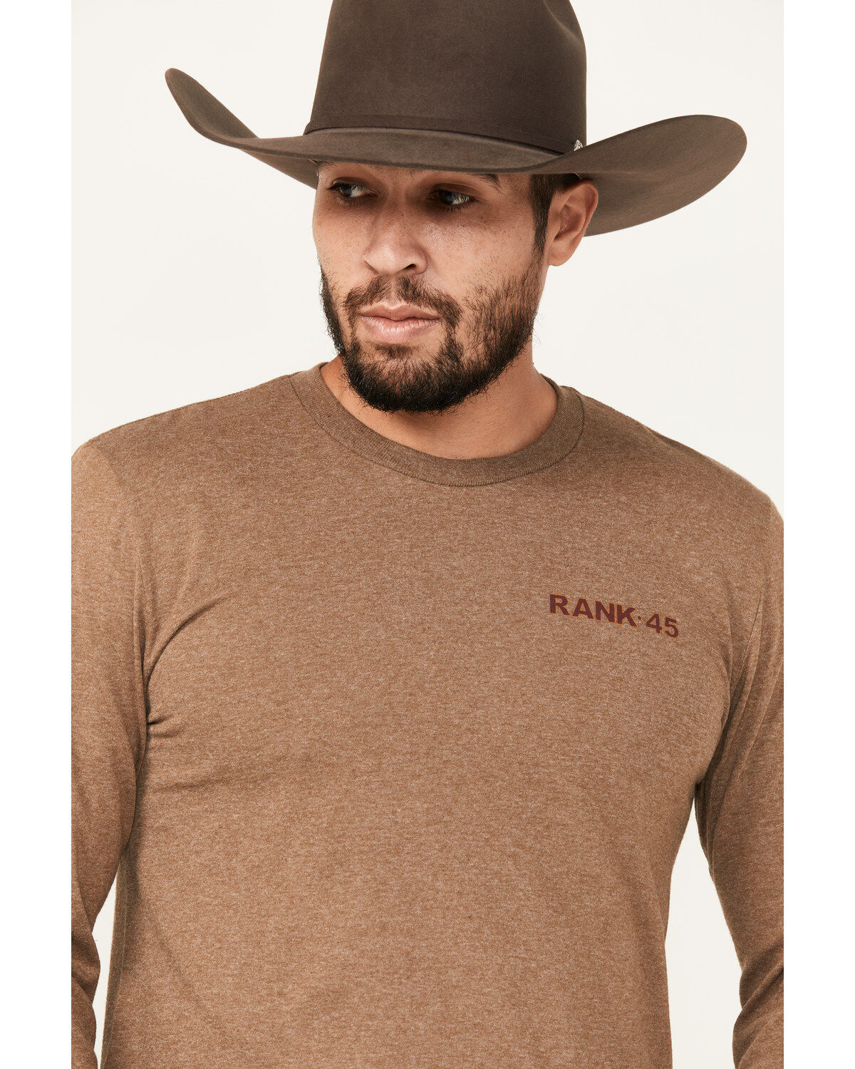 RANK 45® Men's Chardon Western Long Sleeve Graphic T-Shirt
