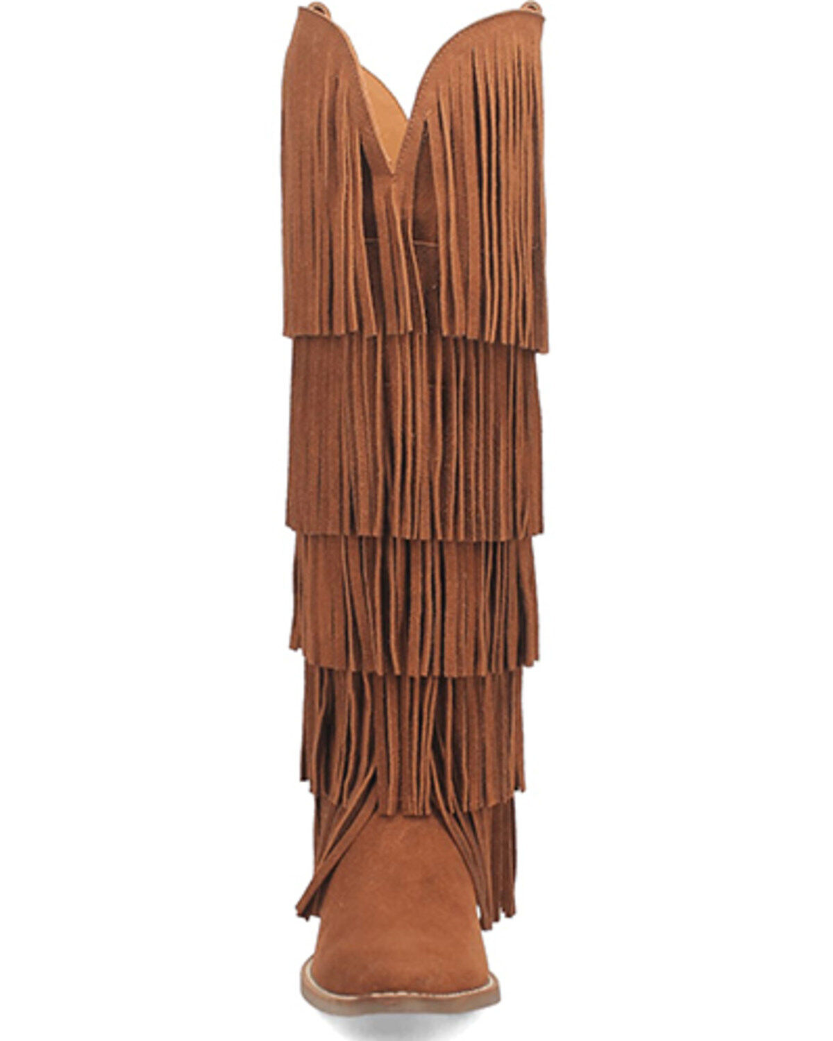 Dingo Women's Wild Child Suede Fringe Tall Western Boots - Snip Toe