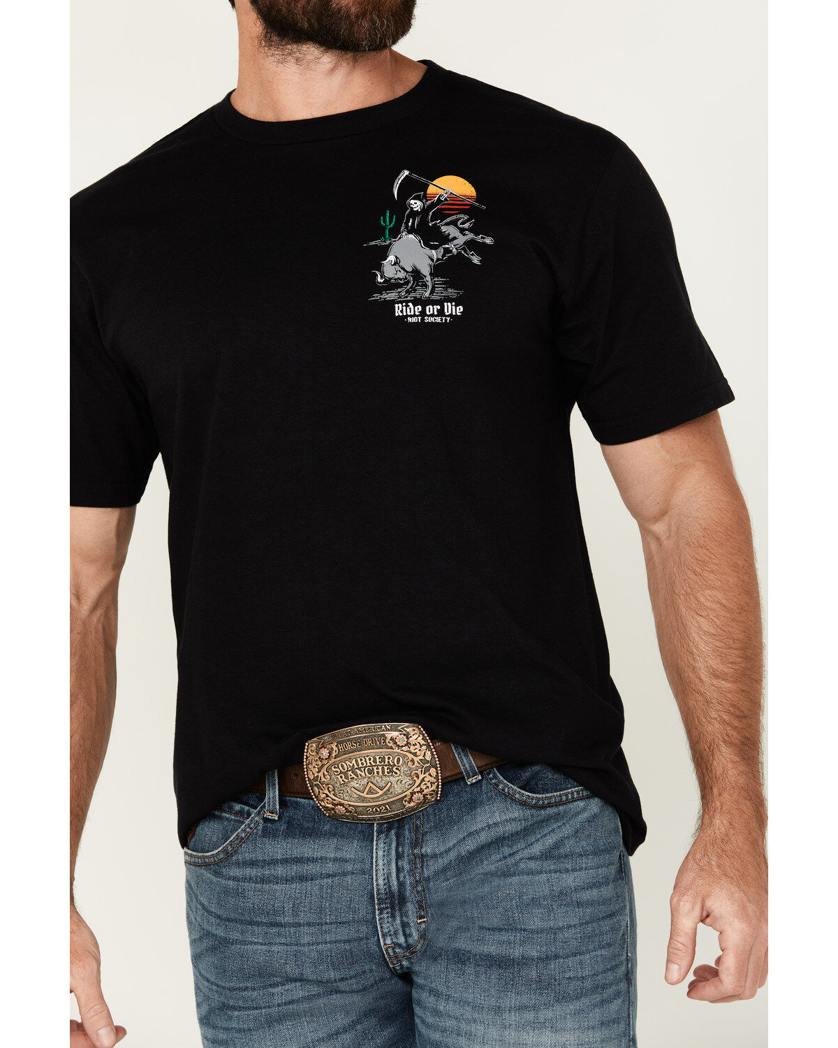 Riot Society Men's Ride And Reap Short Sleeve Graphic T-Shirt