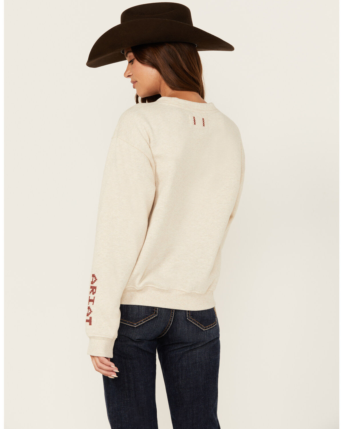 Ariat Women's Rose Embroidered Sweater