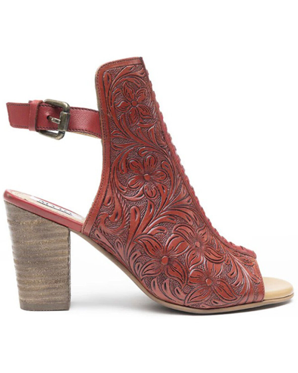 Myra Bag Women's Callandra High Front Hand Tooled Sandal Shoes