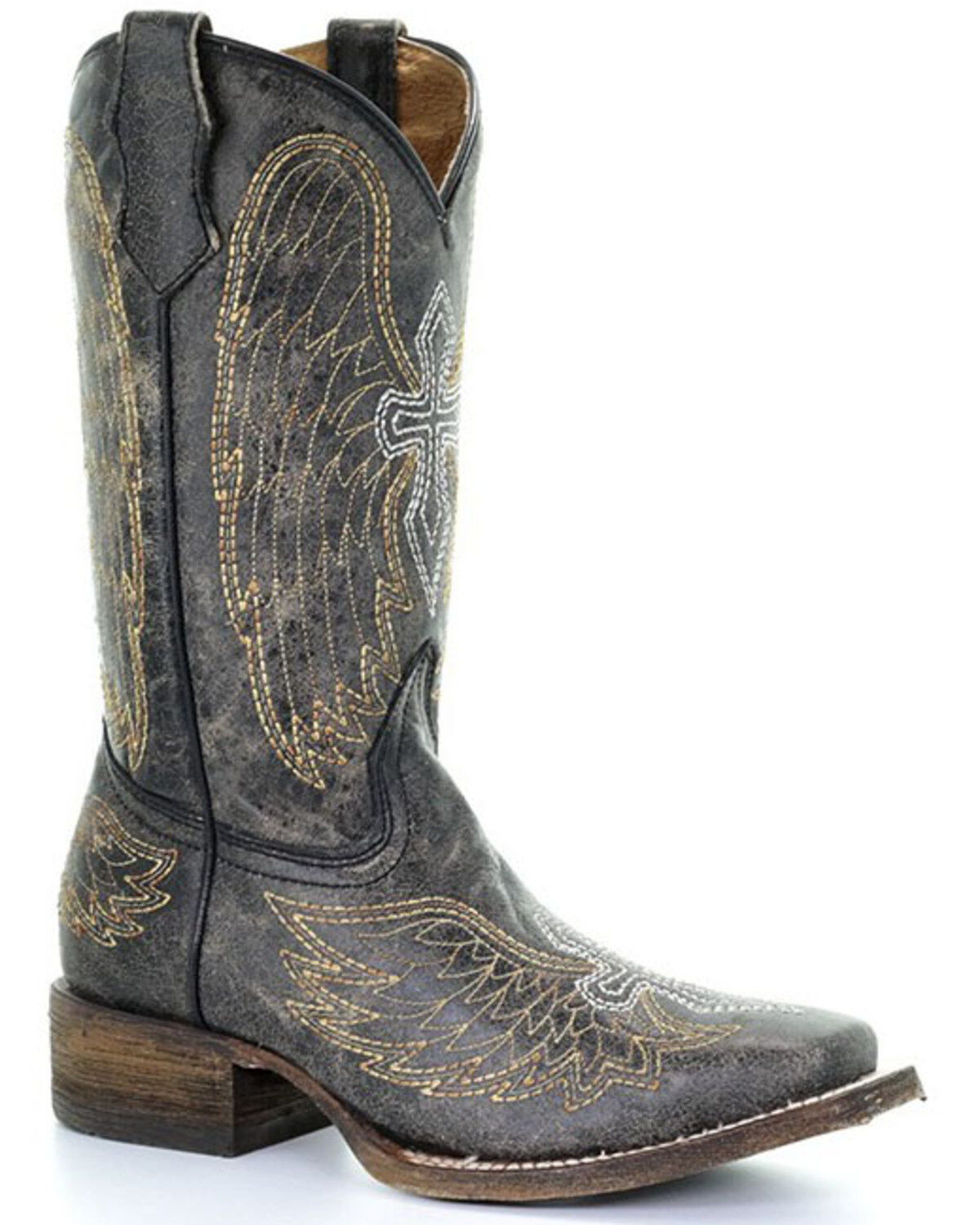 Corral Girls' Goldie Winged Western Boots - Square Toe