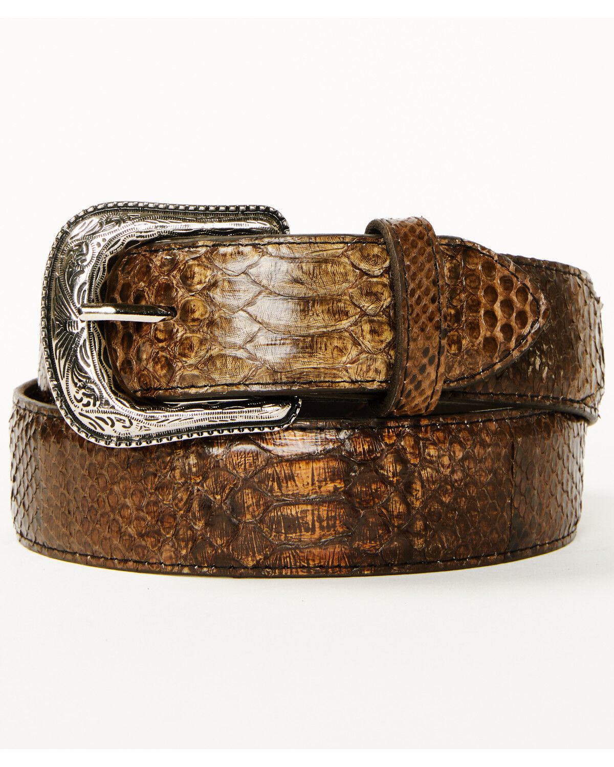 Cody James Men's Exotic Python Belly Belt
