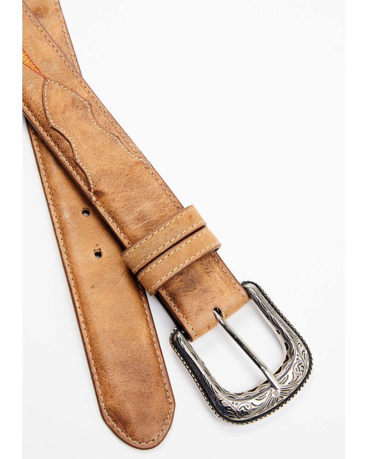 Cody James Men's Embroidered Leather Western Belt