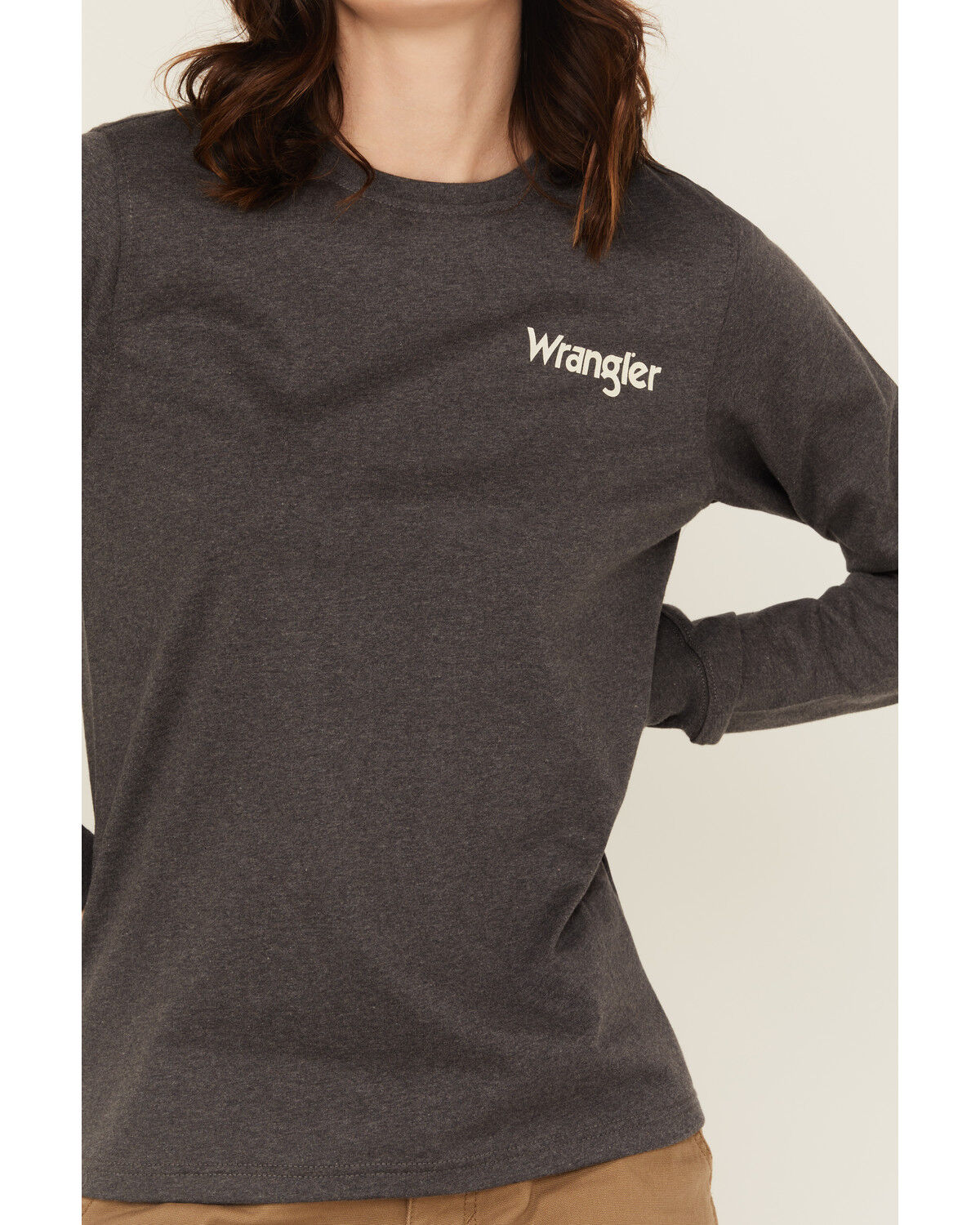 Wrangler Women's FR Eagle Long Sleeve Graphic Work T-Shirt