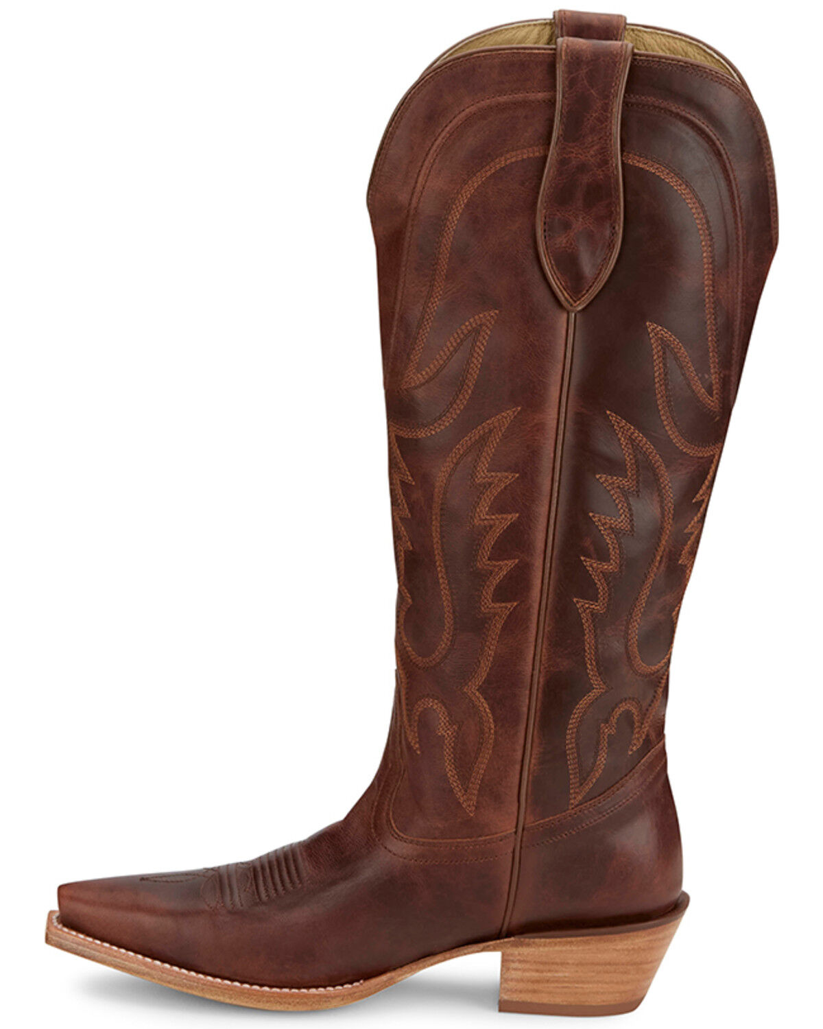 Tony Lama Women's Derby Jess Tall Western Boots - Snip Toe