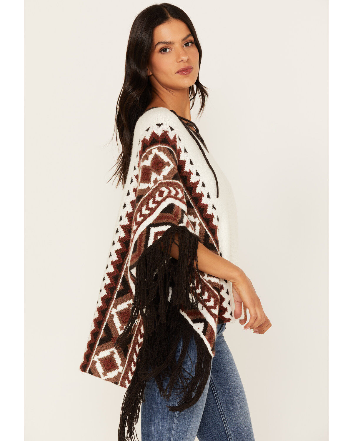 Idyllwind Women's Southwestern Knit Poncho Sweater