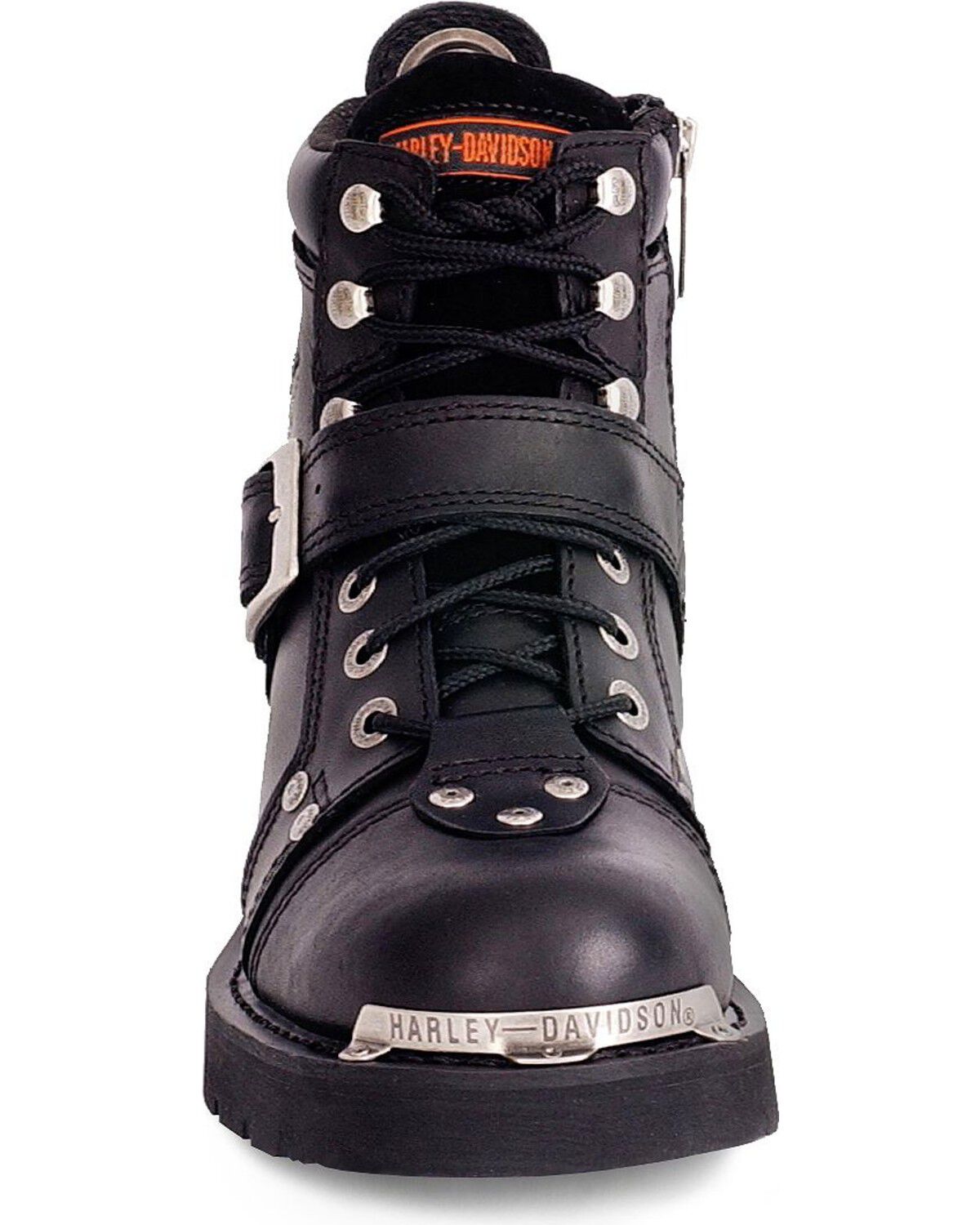 Harley Davidson Brake Buckle Motorcycle Boots - Round Toe