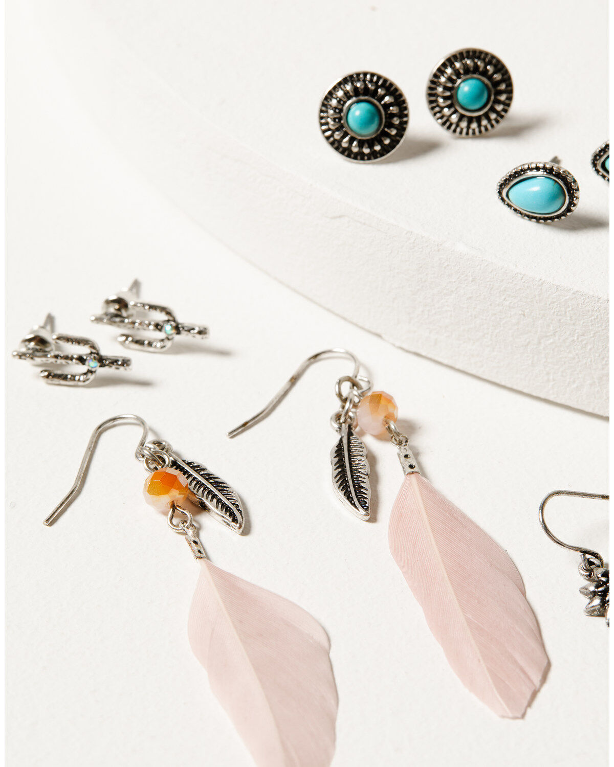 Shyanne Women's Prism Skies Feather Earring 6-Piece Set