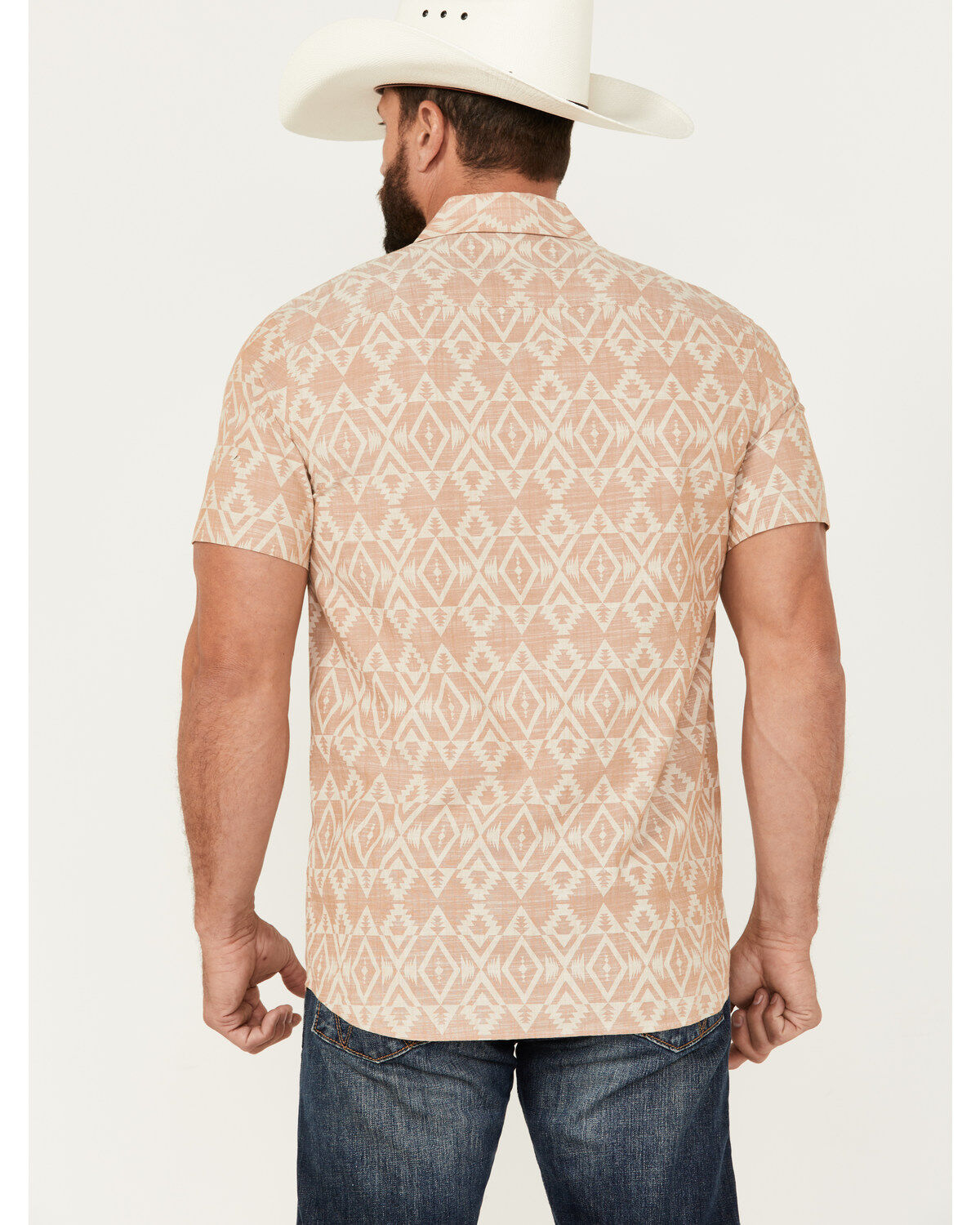 Pendleton Men's Deacon Print Short Sleeve Button-Down Western Shirt