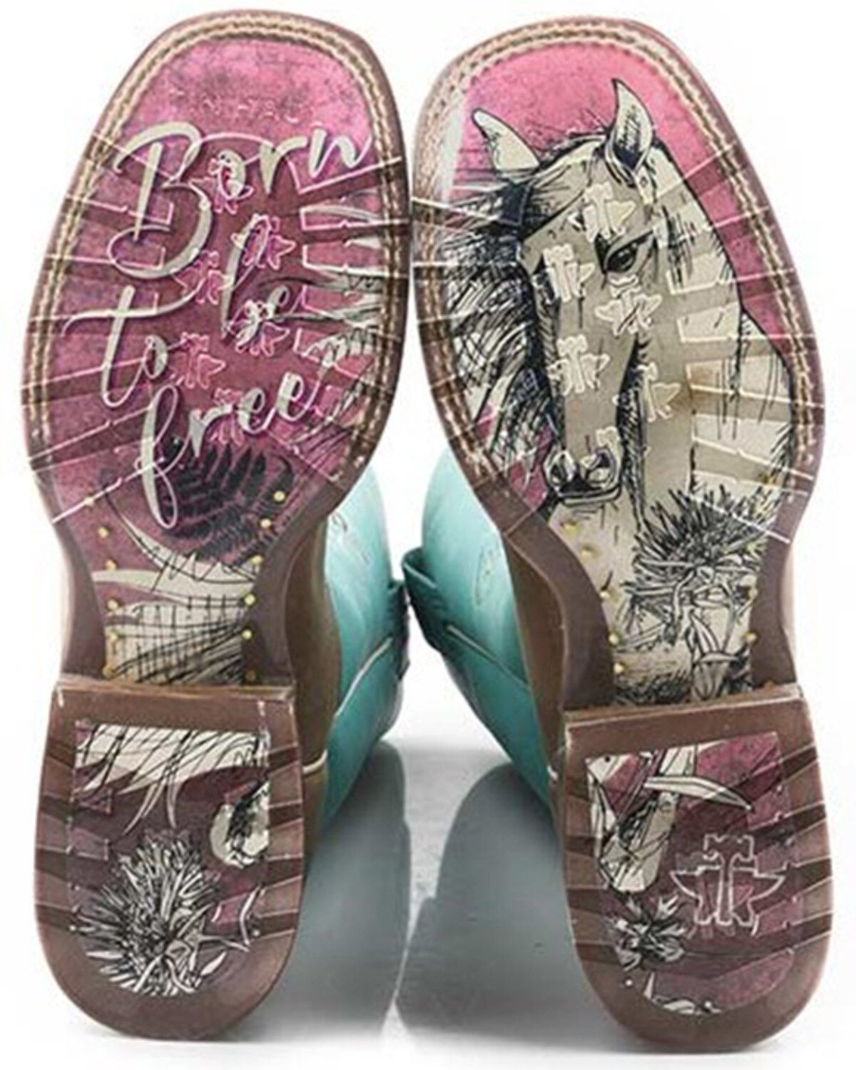 Tin Haul Women's Motto Western Boots - Broad Square Toe
