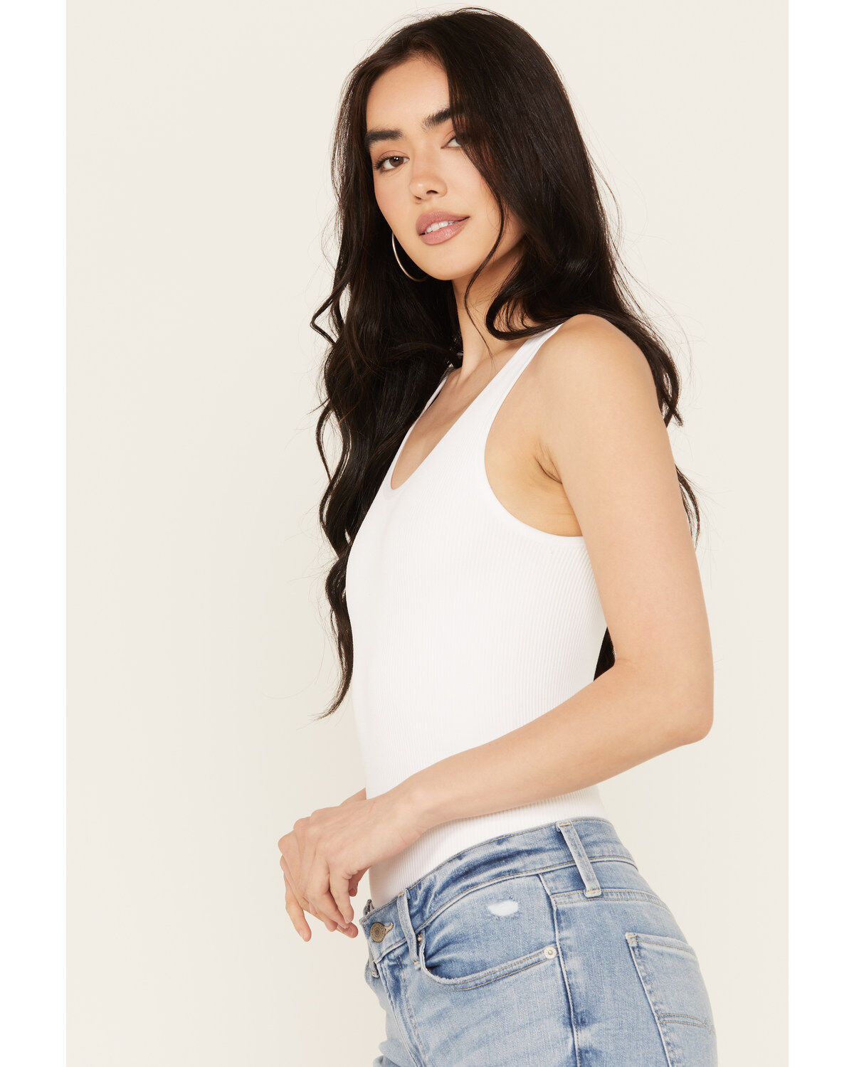By Together Women's Hello There Ribbed Bodysuit