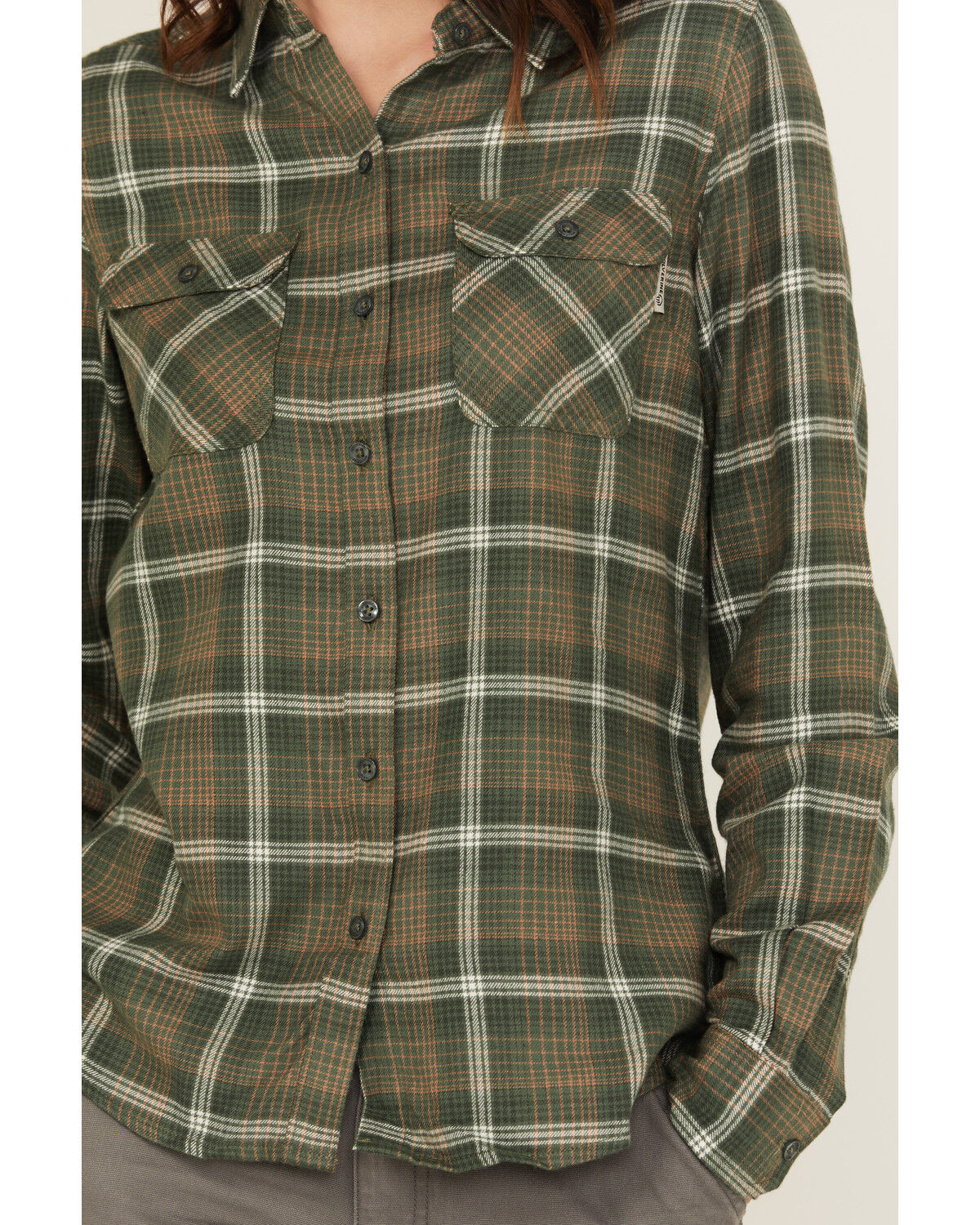 Wolverine Women's Autumn II Plaid Print Long Sleeve Button-Down Flannel Shirt