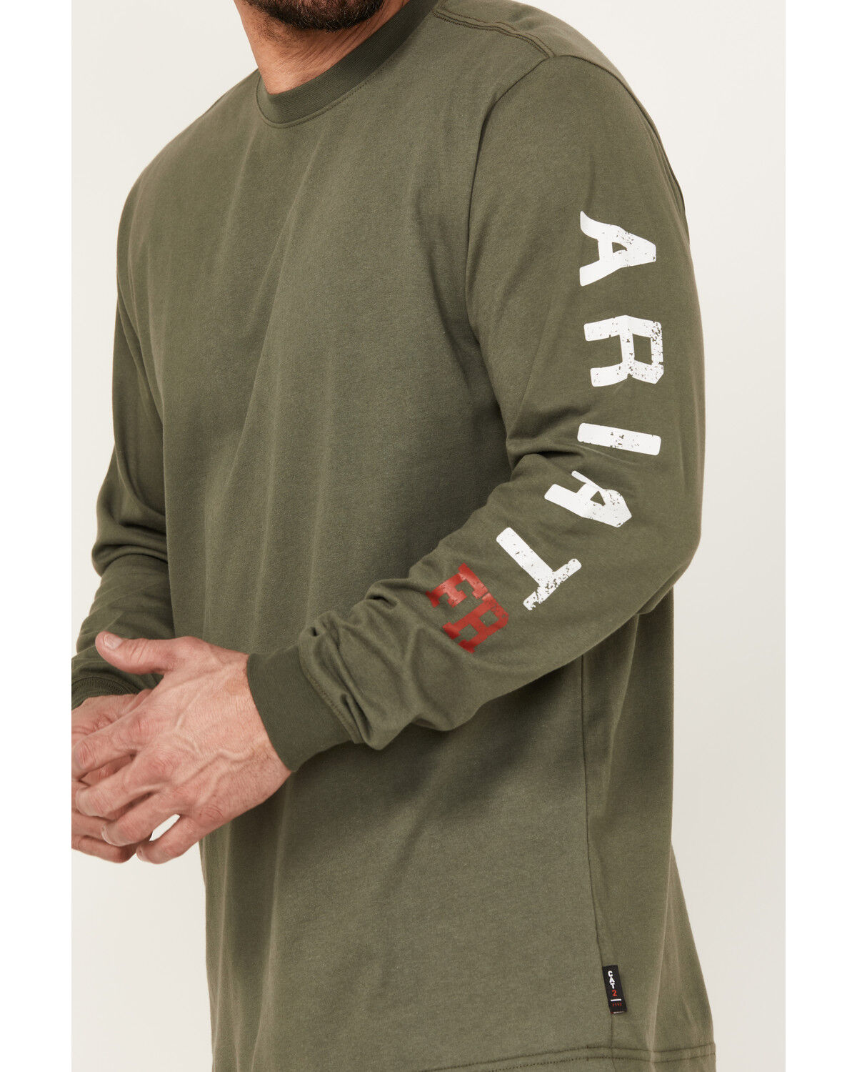 Ariat Men's FR Roughneck Skull Logo Long Sleeve Work T-Shirt