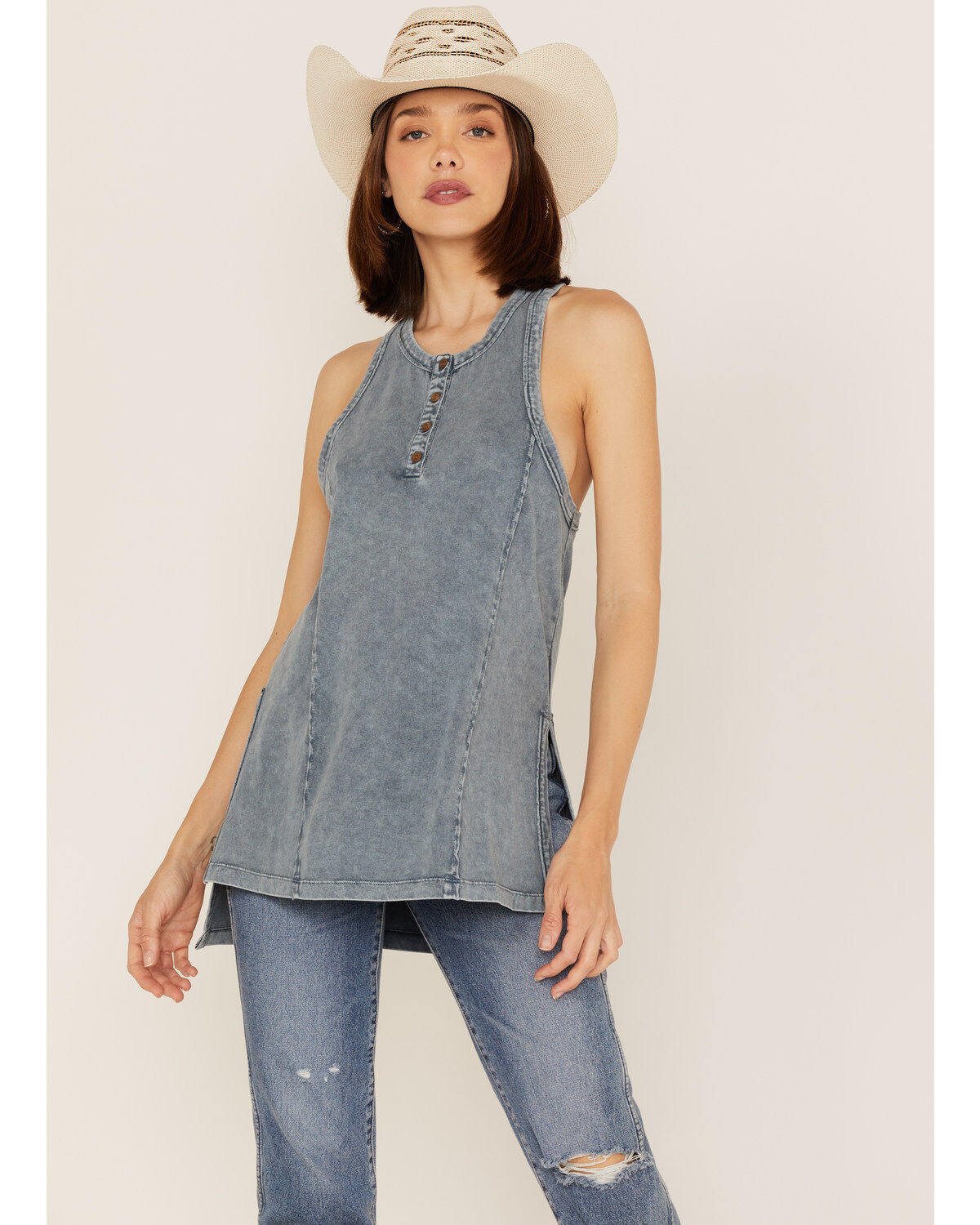Cleo + Wolf Women's Racerback Jersey Tank