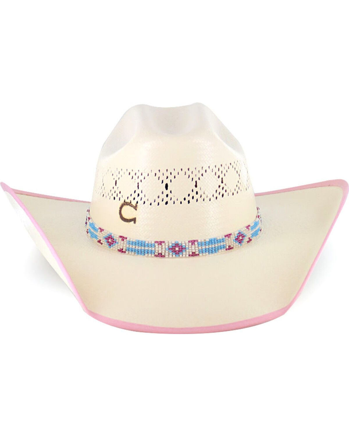 Charlie 1 Horse Girls' Gracie Straw Cowboy Hat