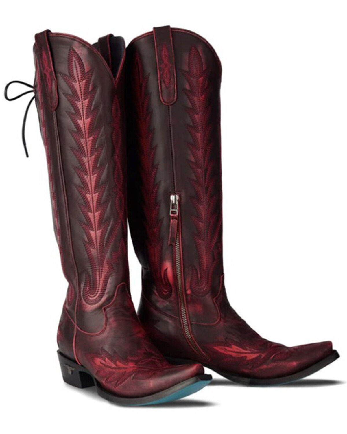 Lane Women's Lexington Knee High Corset Western Boots - Snip Toe