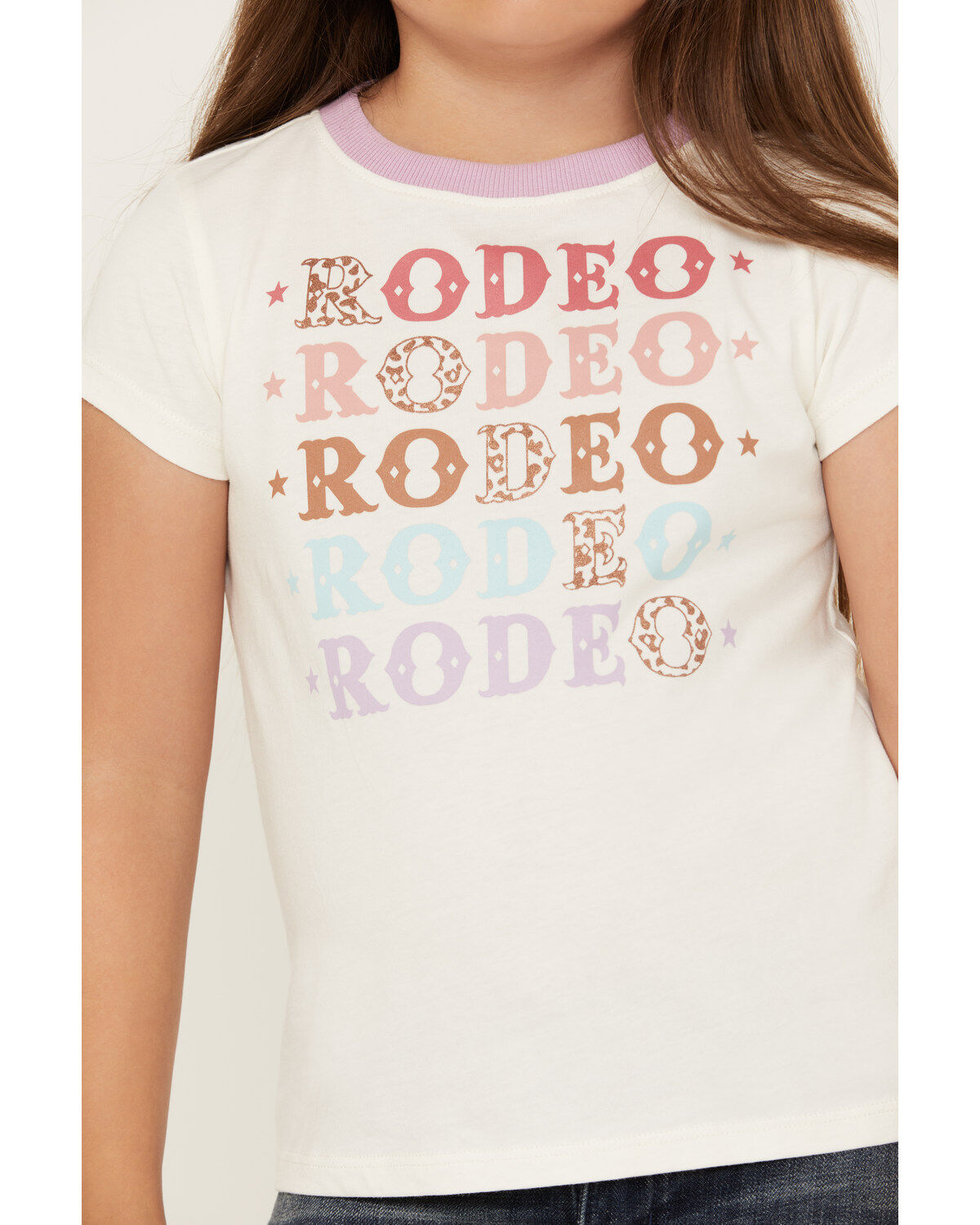 Shyanne Girls' Rodeo Short Sleeve Graphic Ringer Tee