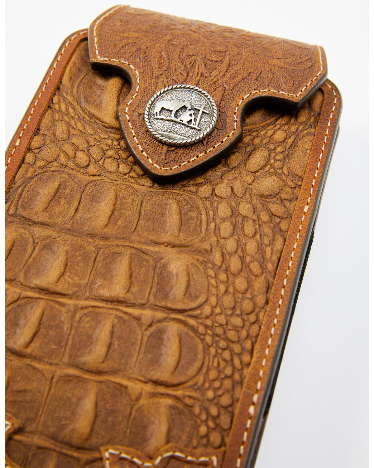 Cody James Men's Crocodile Embossed Cell Phone Case