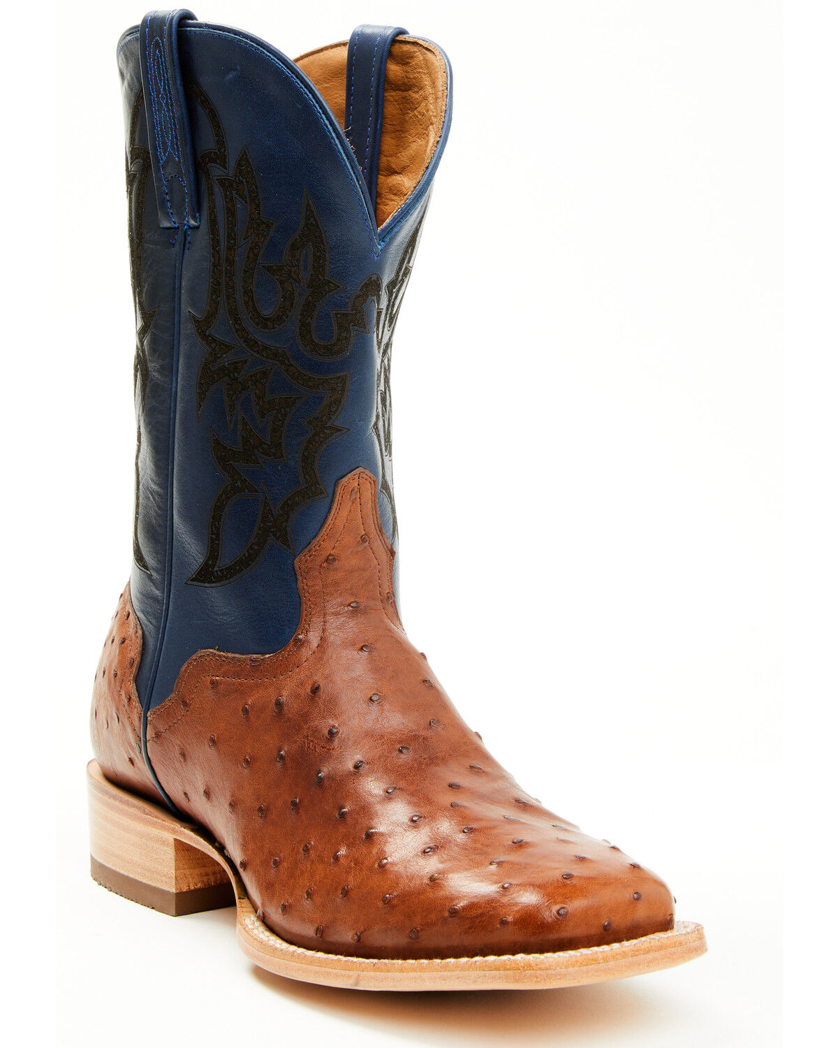 El Dorado Men's Exotic Ostrich Western Boots - Broad Square Toe