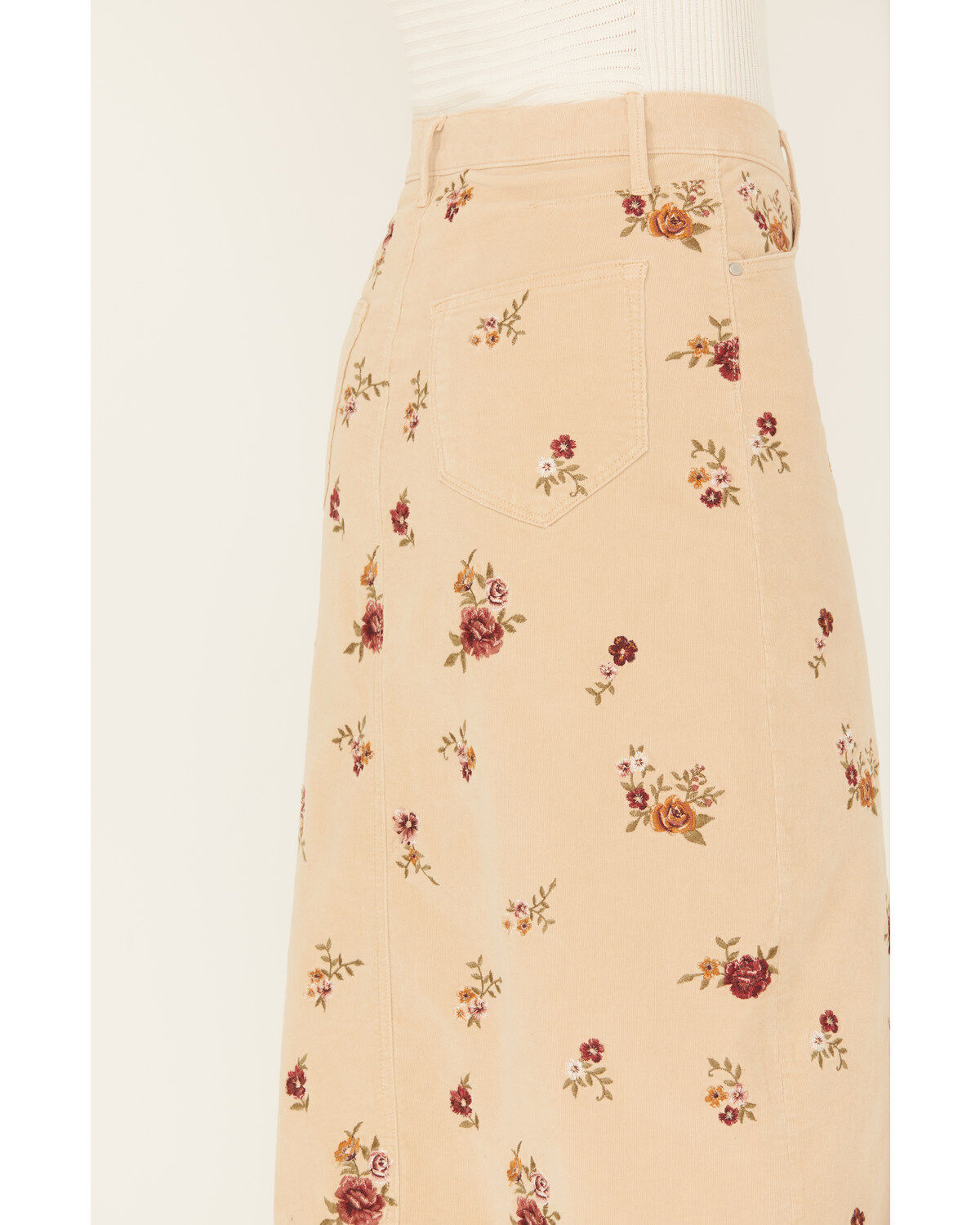 Driftwood Women's Piper Corduroy Floral Skirt