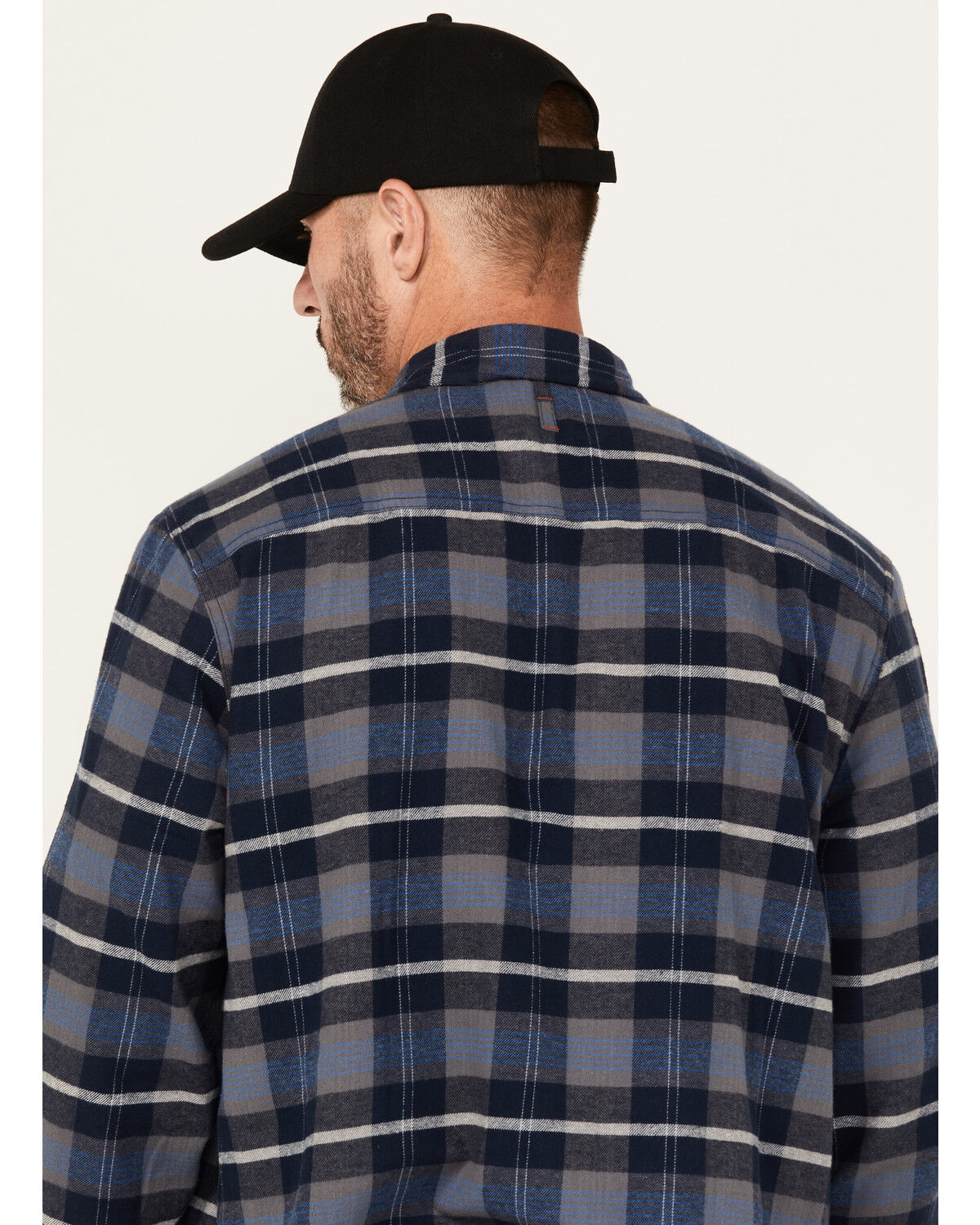 Hawx Men's Ball Plaid Print Long Sleeve Button-Down Flannel Work Shirt
