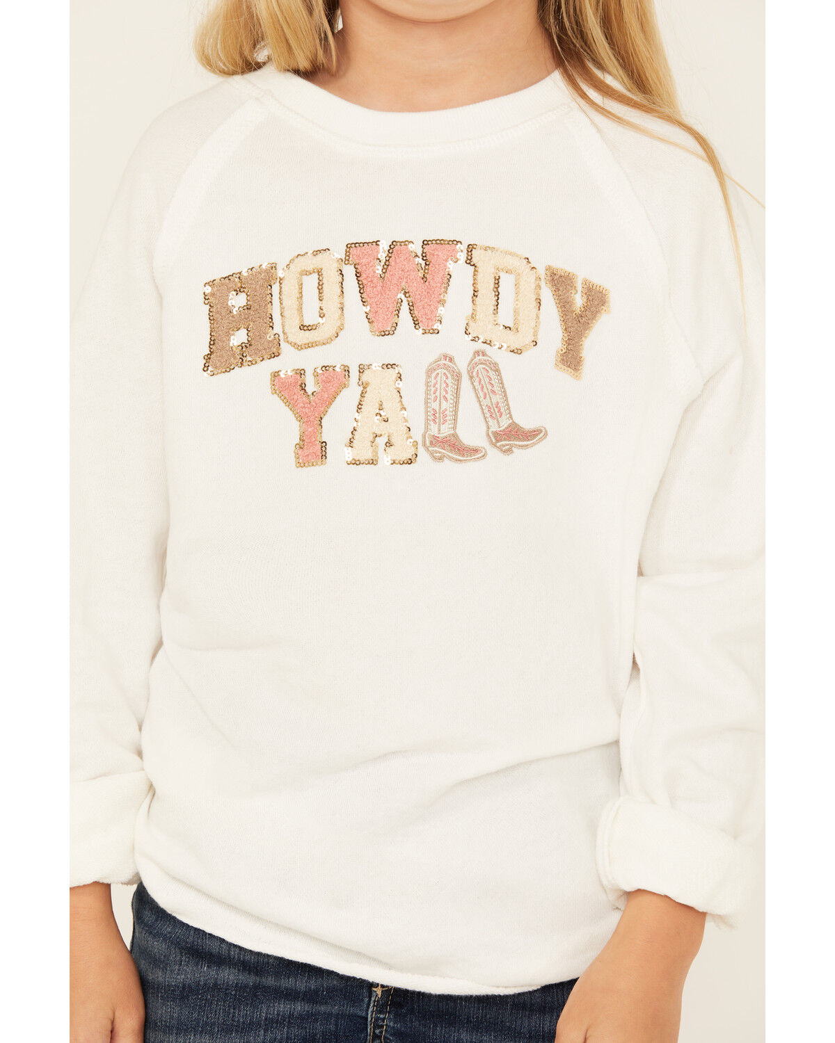 Buttercup Girls' Howdy Y'all Embellished Long Sleeve Shirt