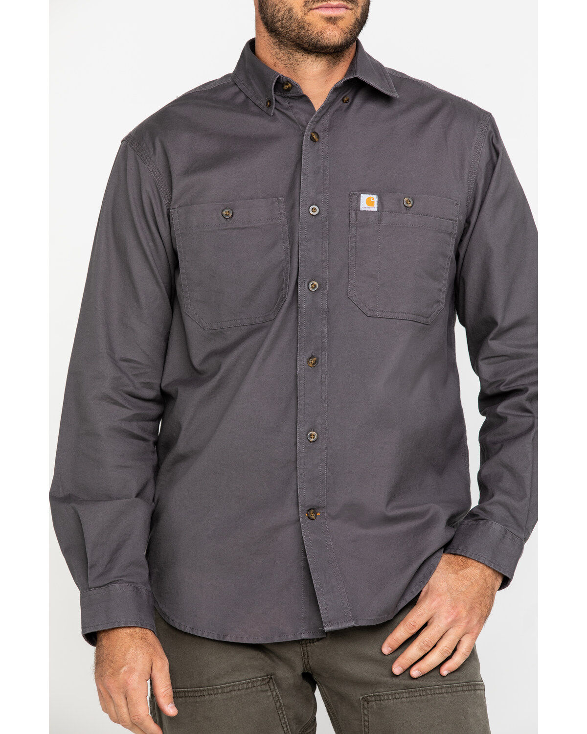 Carhartt Men's Rugged Flex Rigby Long Sleeve Work Shirt