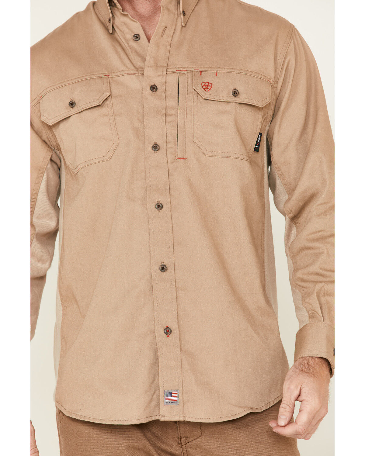 Ariat Men's FR Solid VentTEK Long Sleeve Work Shirt - Tall