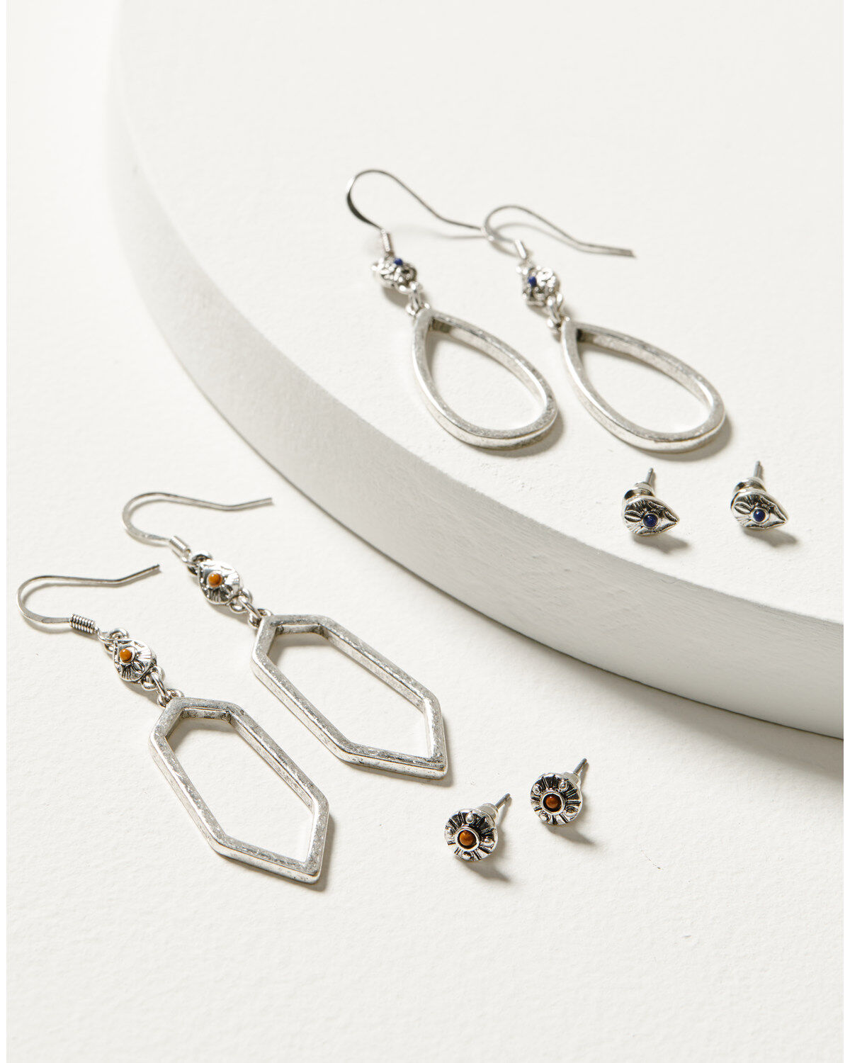 Shyanne Women's Monument Valley 4-Piece Drop & Stud Earrings Set