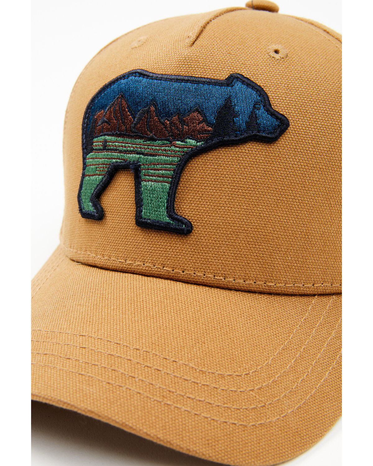 Brothers and Sons Men's Bear Scene Patch Ball Cap