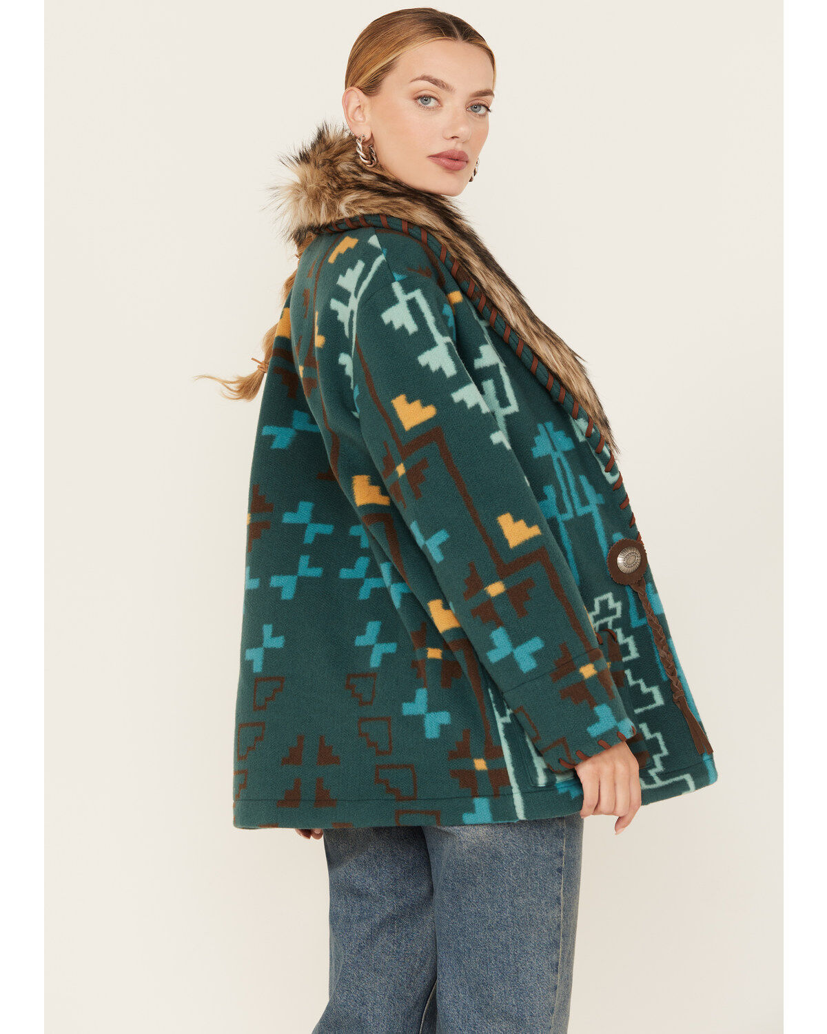 Tasha Polizzi Women's Southwestern Print Blanket Jullian Jacket