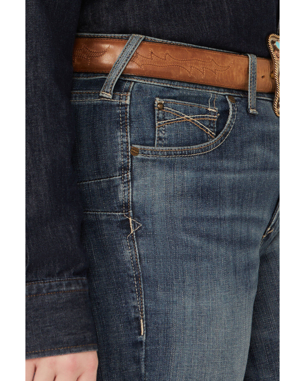 Ariat Women's R.E.A.L. Dark Wash Ella Bootcut Denim Jeans - Plus