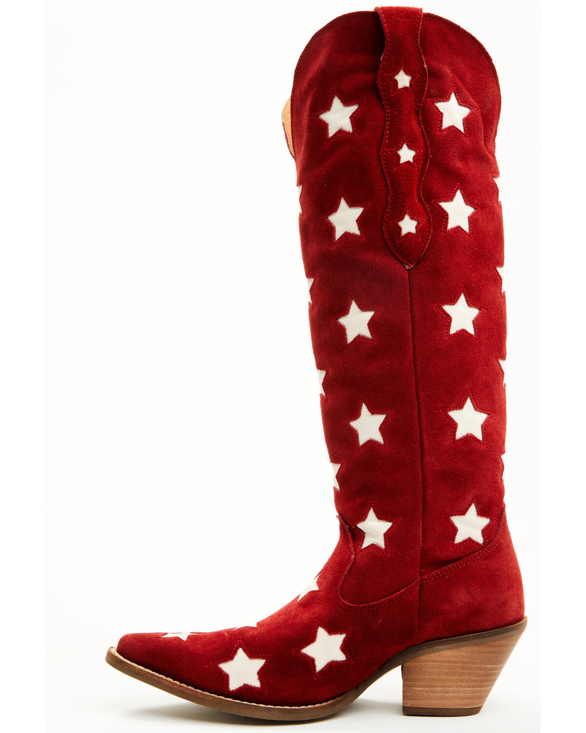 Dingo Women's Super Star Tall Suede Western Boots - Snip Toe