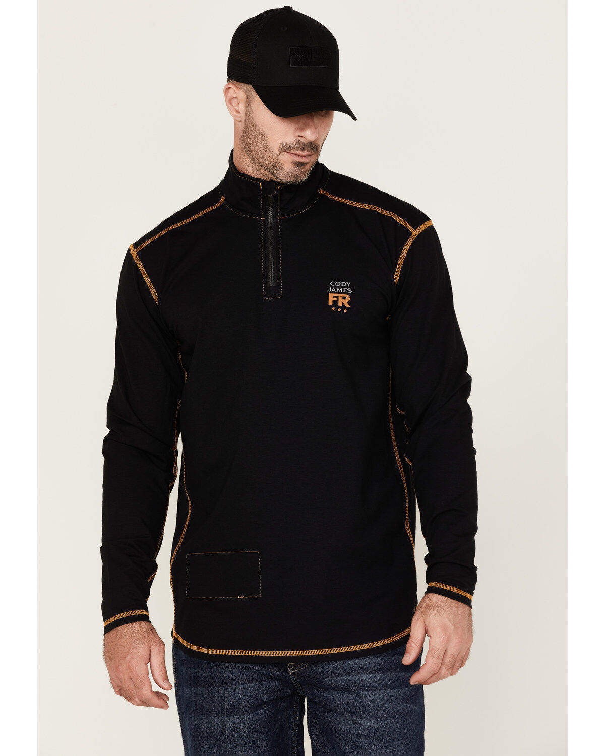 Cody James Men's FR Knit 1/4 Zip-Front Work Pullover