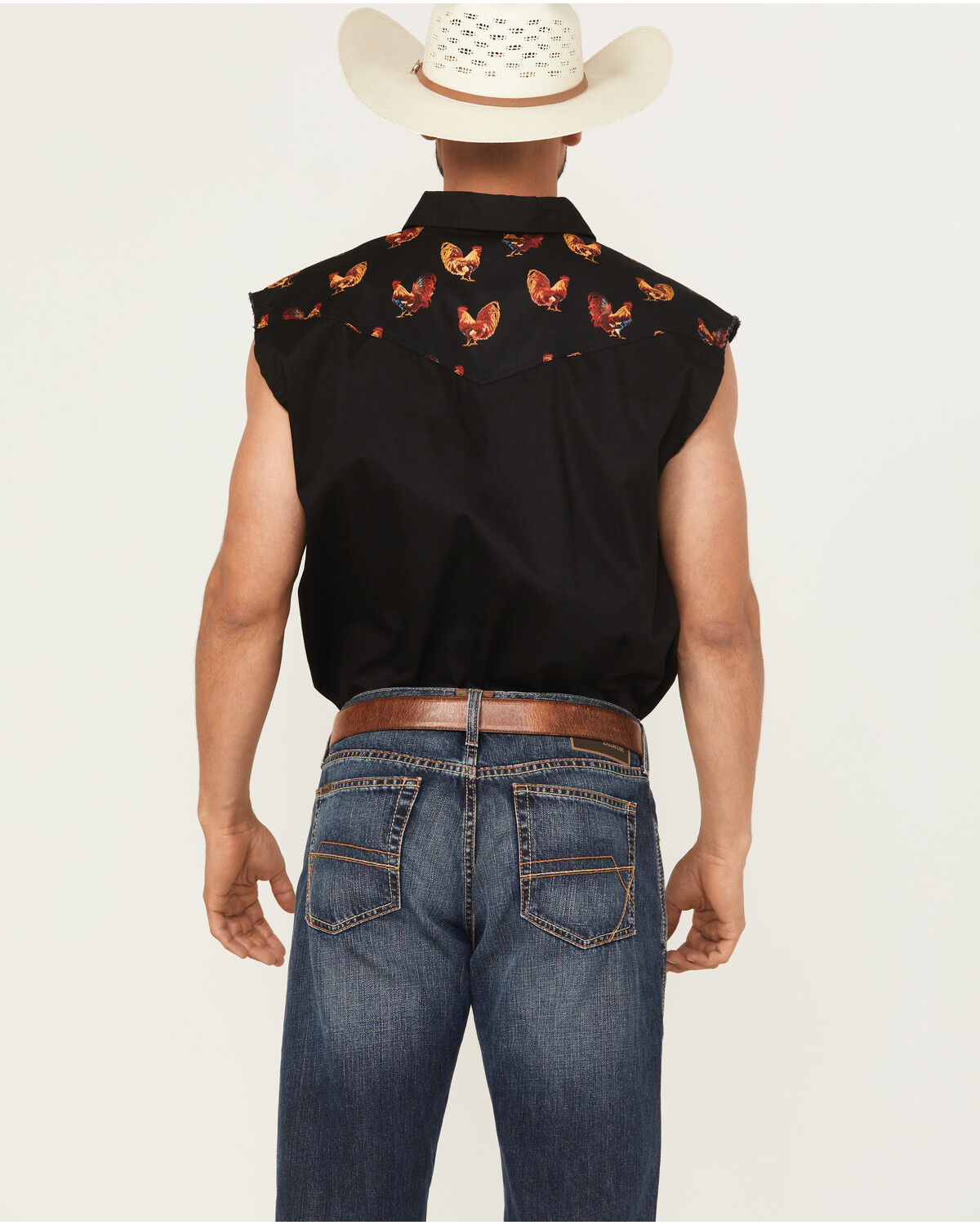 Cody James Men's Rooster Cutoff Snap Western Shirt