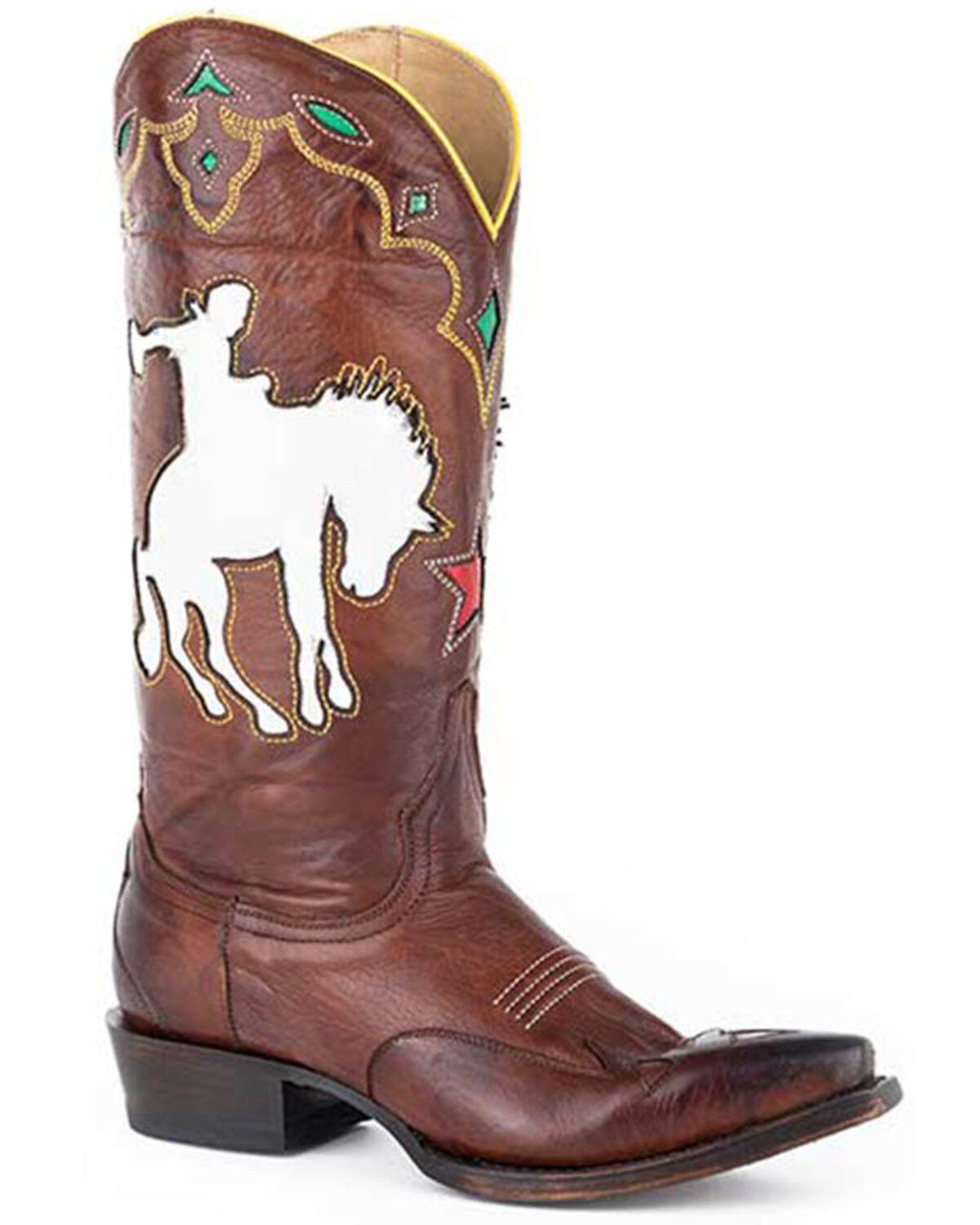 Stetson Women's Remi Inlay Western Boots - Snip Toe