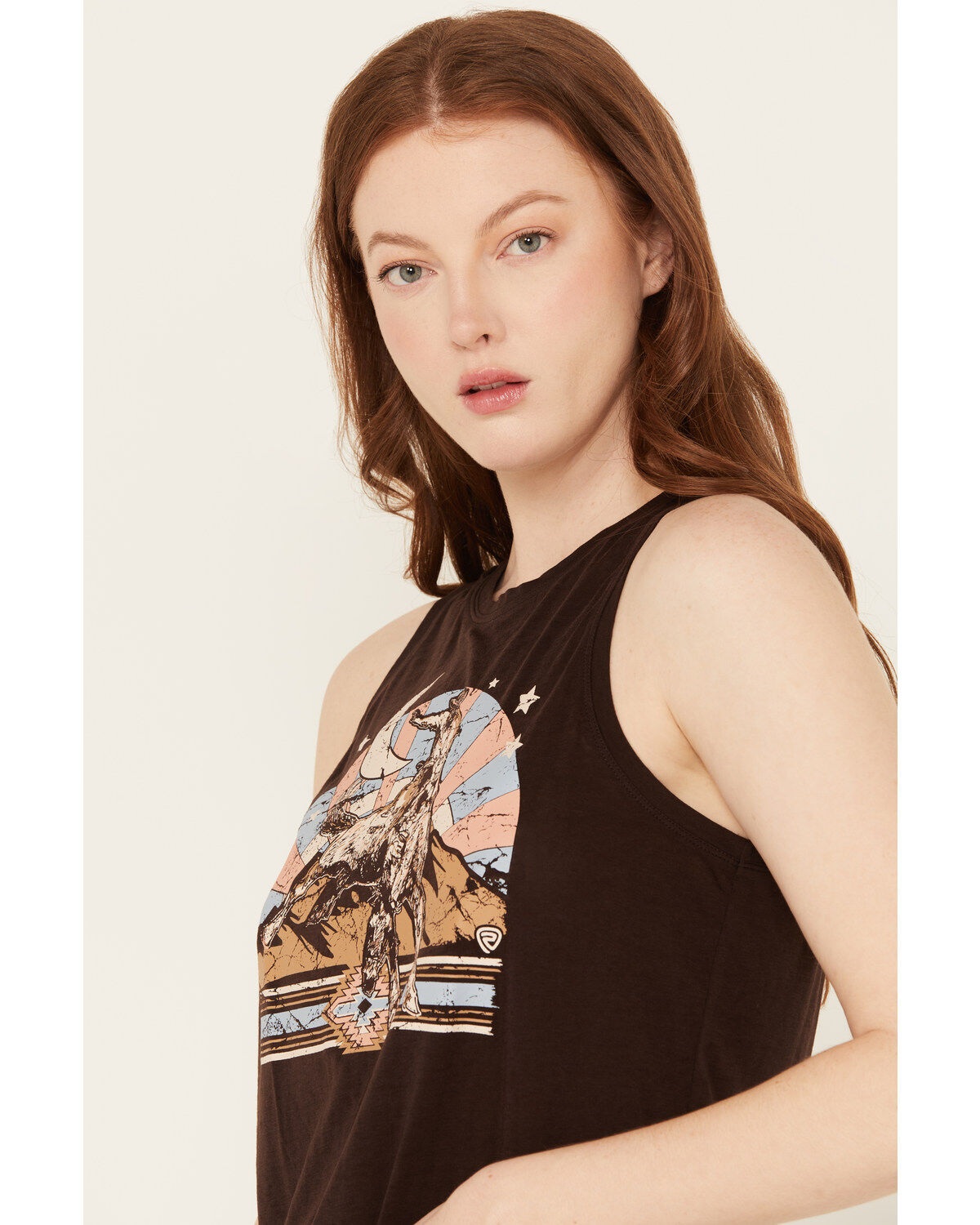 Rock & Roll Denim Women's Bronco Graphic Sleeveless Tank