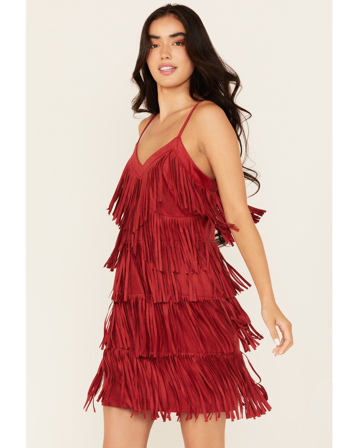 Idyllwind Women's Brixworth Fringe Faux Suede Mini Dress