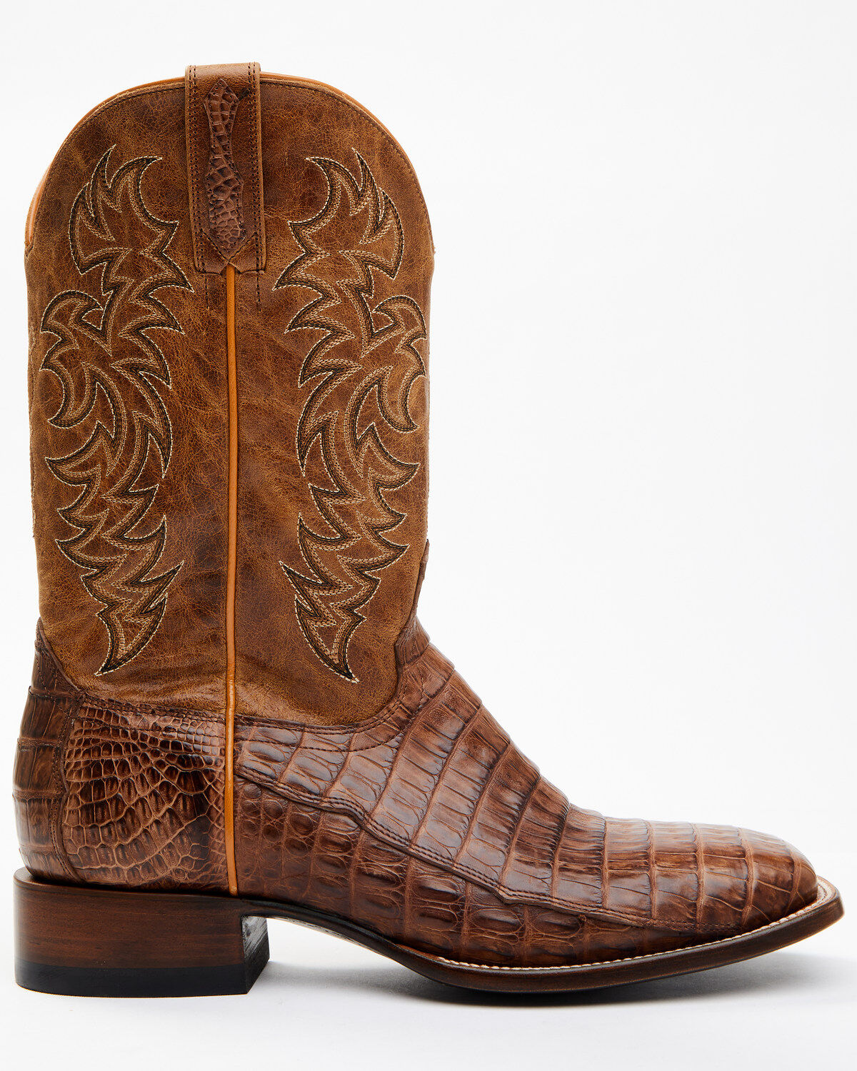 Cody James Men's Nuez Exotic Caiman Skin Western Boots - Broad Square Toe