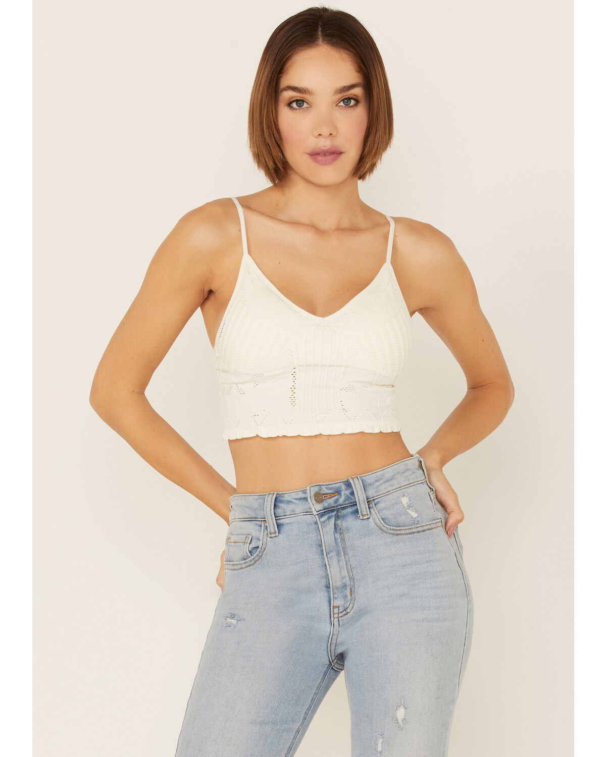 Fornia Women's Seamless Floral Bralette