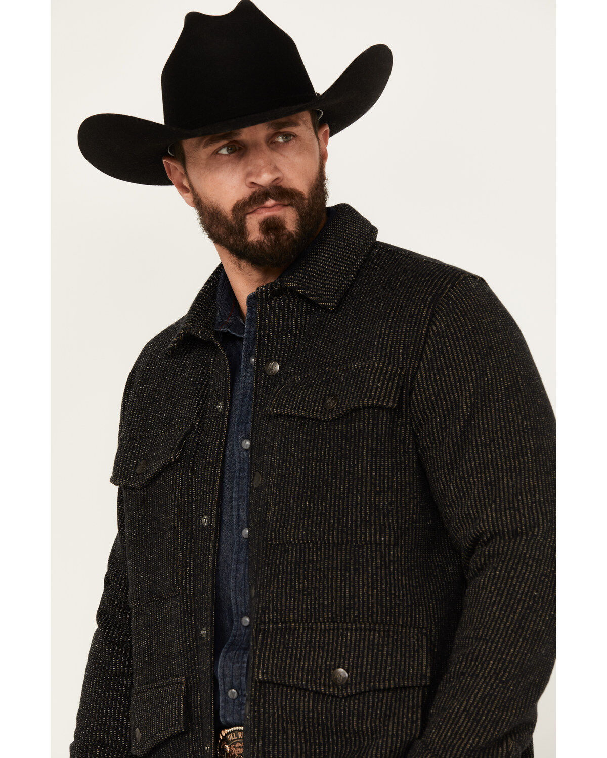 Moonshine Spirit Men's Chain Link Snap Western Jacket