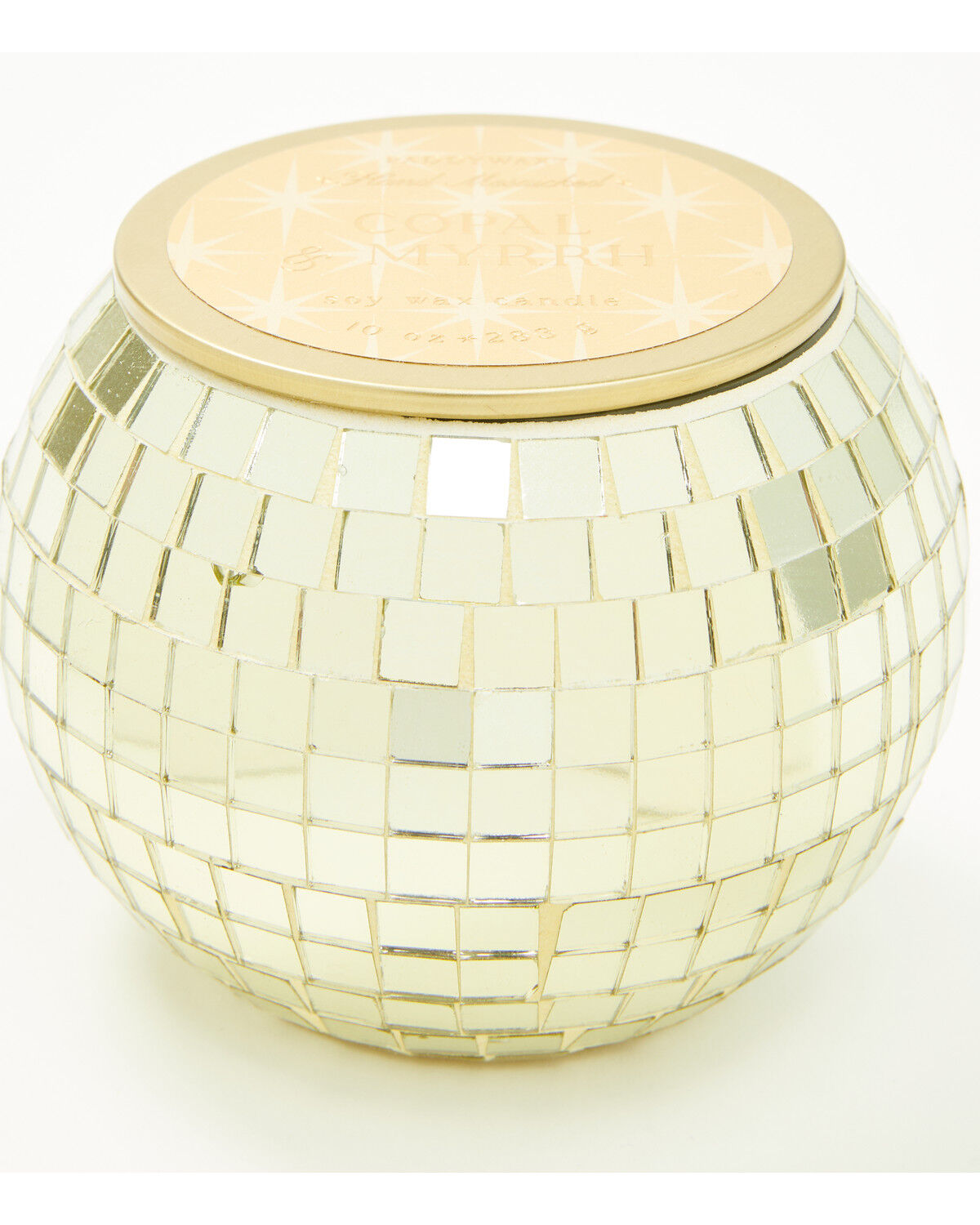 Paddywax Magique 10oz Copal and Myrrh Glass Disco Ball Candle