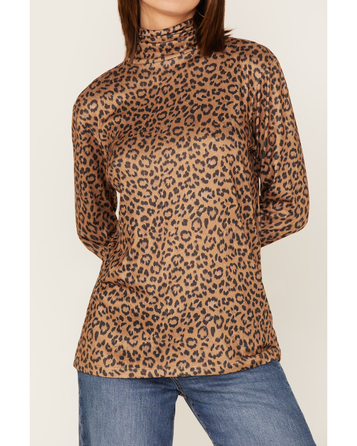 Tasha Polizzi Women's Kylie Leopard Print Turtleneck