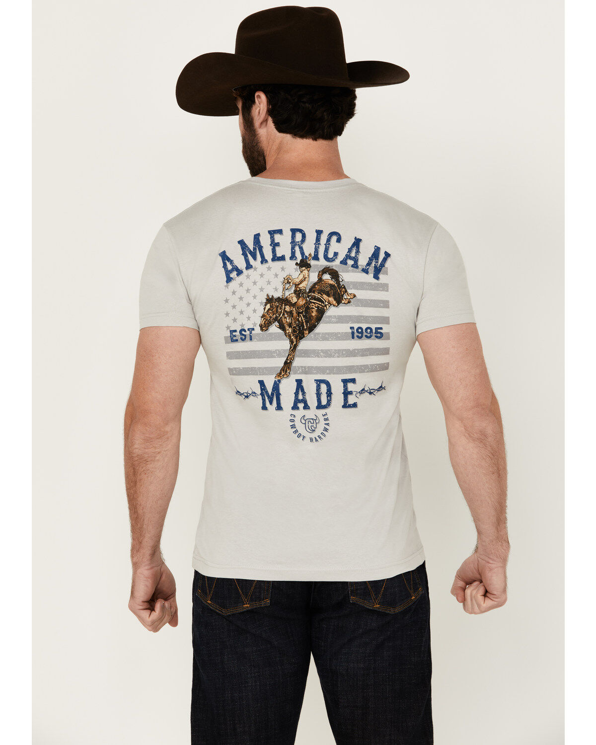 Cowboy Hardware Men's American Made Short Sleeve Graphic T-Shirt