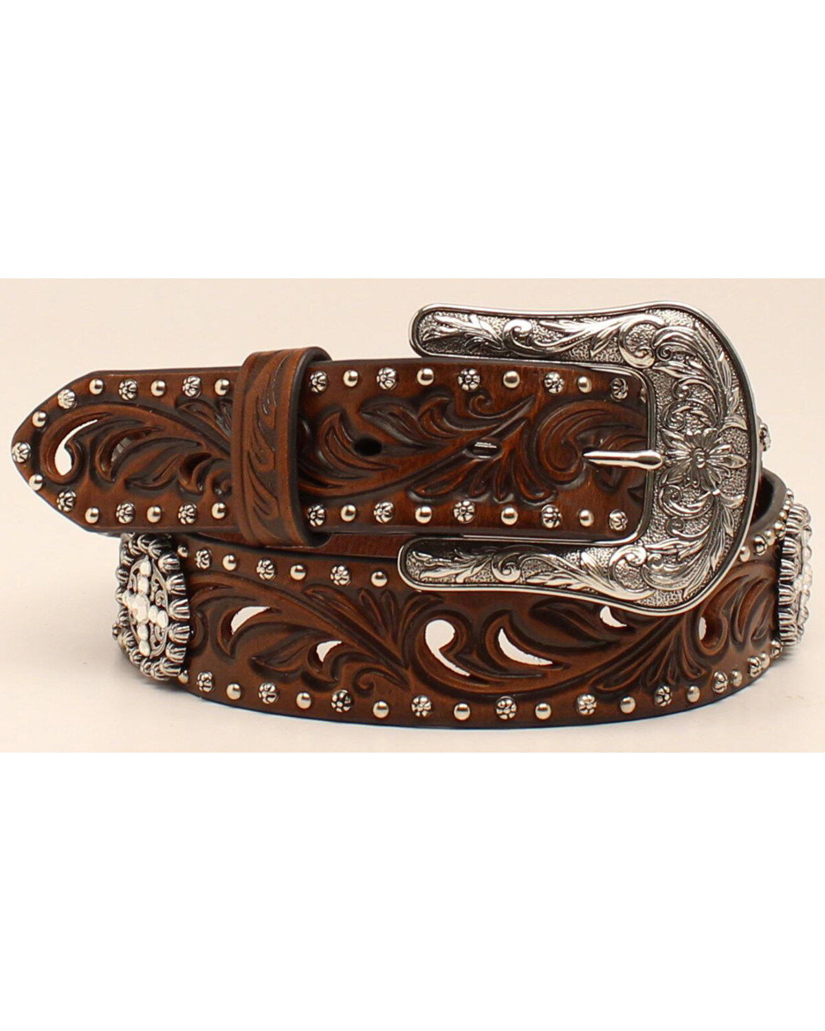 Ariat Women's Concho & Cutout Leather Belt