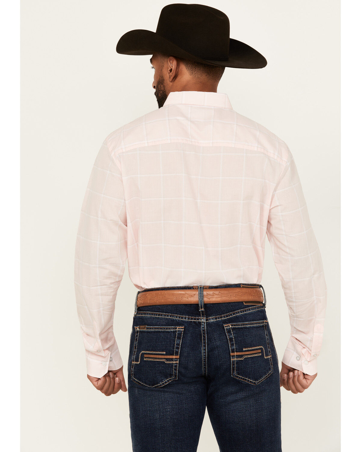 Wrangler X Cody Johnson Men's Checkered Print Long Sleeve Button-Down Western Shirt