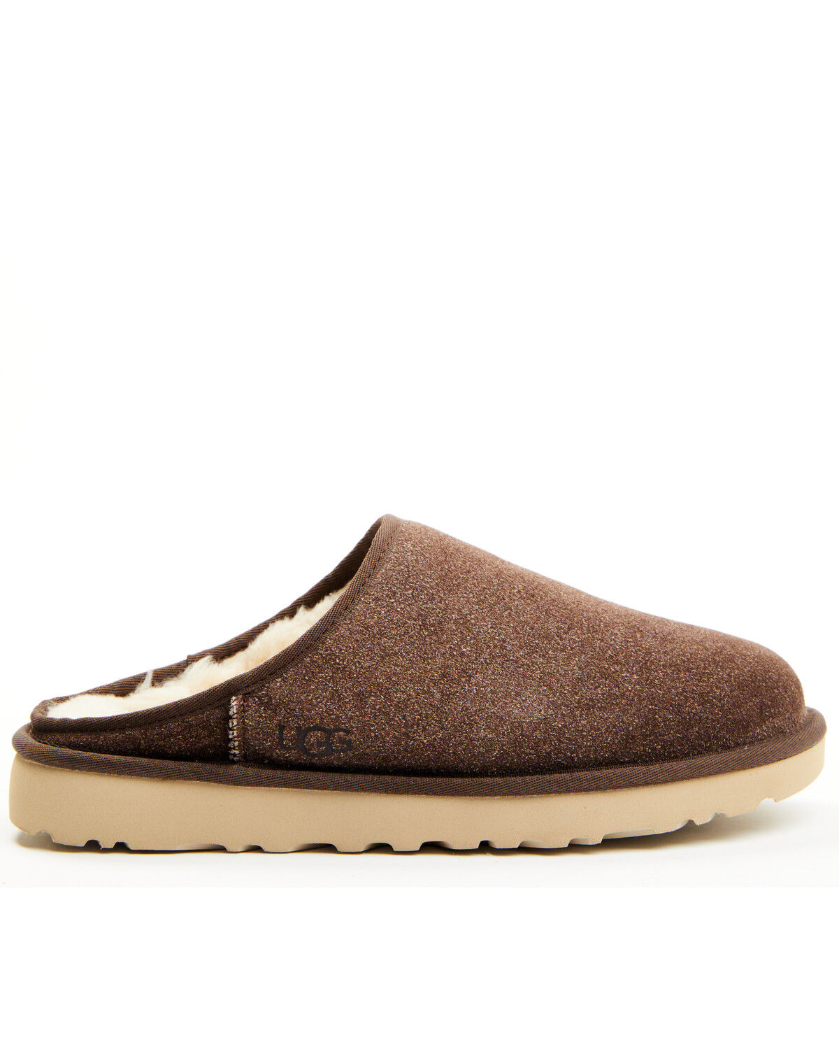 UGG Men's Classic Slip-On Shaggy Suede Slippers